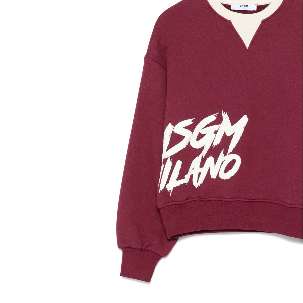 MSGMLogo - Print V - Neck Sweatshirt8051883388831SAVANNA