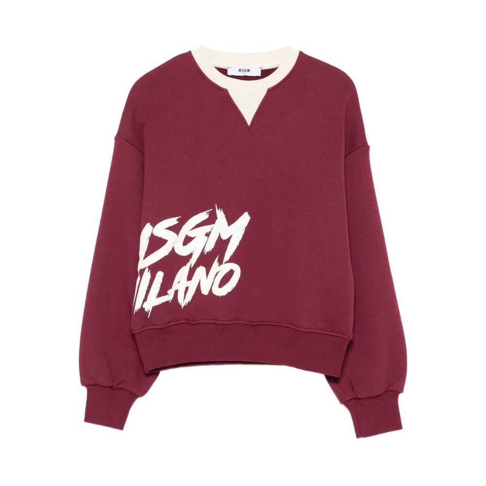 MSGMLogo - Print V - Neck Sweatshirt8051883388831SAVANNA
