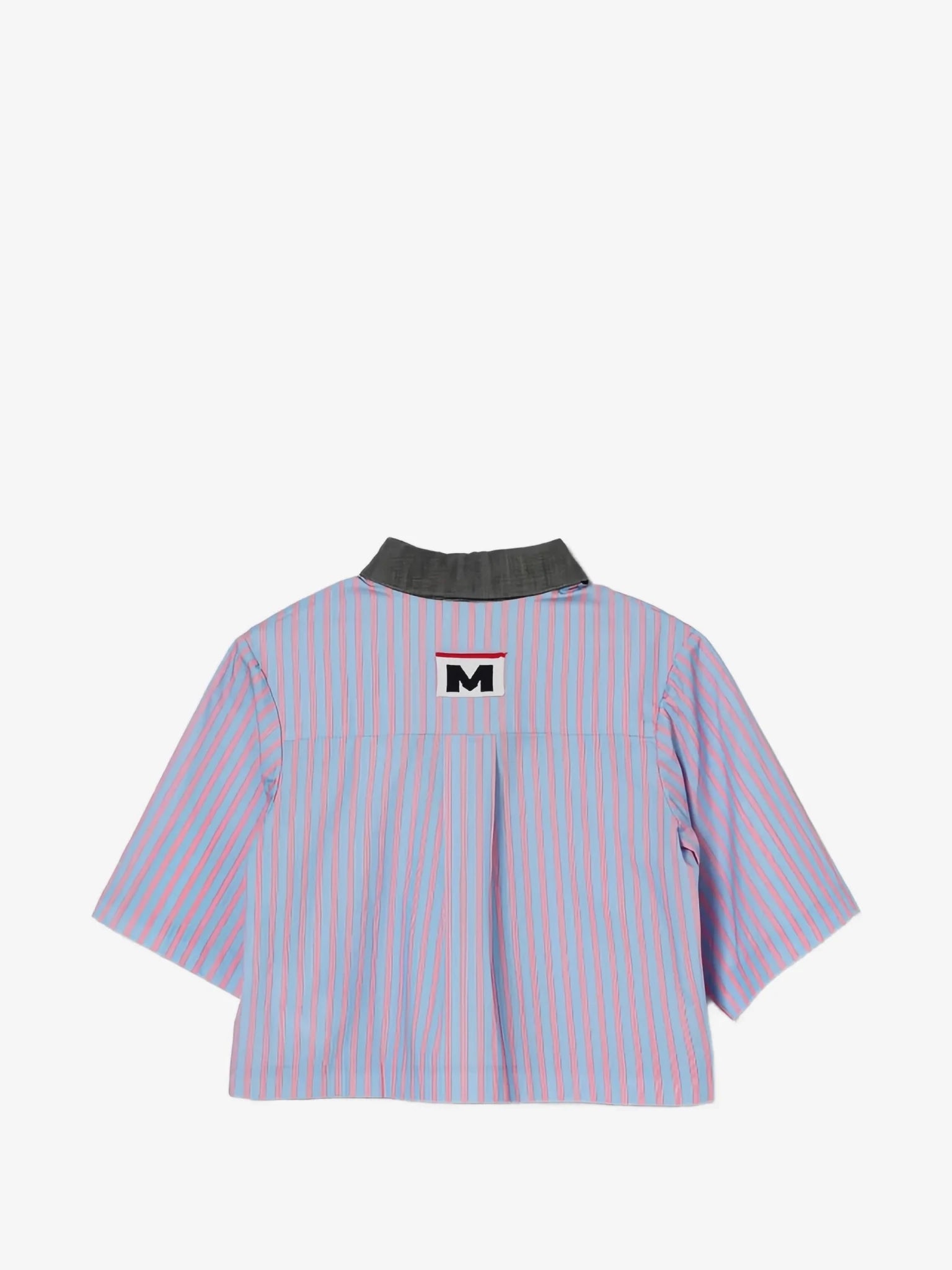 MSGMPoplin Striped Logo Shirt8051883411058SAVANNA