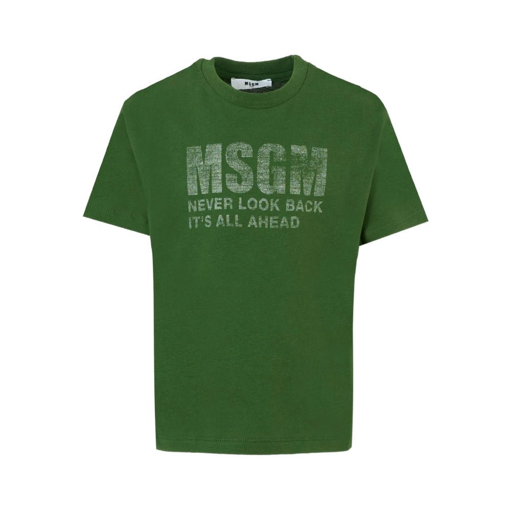 MSGMSlogan Embellished Logo T-Shirt8051883402032SAVANNA