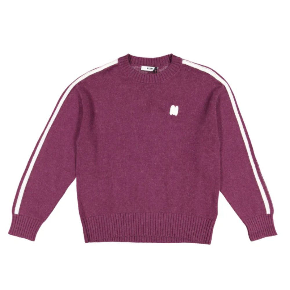 MSGMStripe Detail Logo Patch Sweater8051883375862SAVANNA