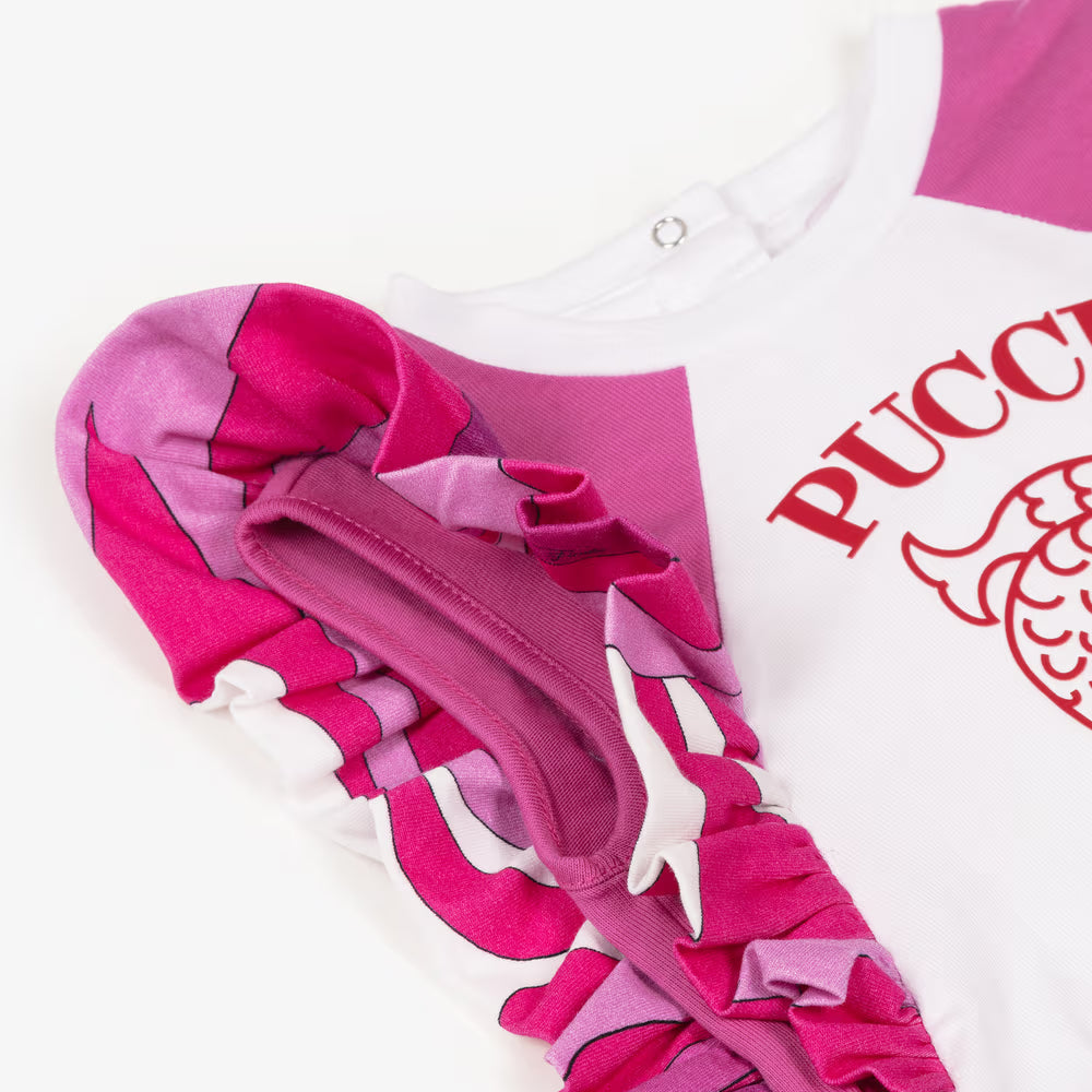 Fish Motif & Marmo T-Shirt