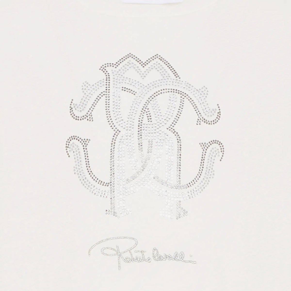Roberto CavalliCrystal Embellished T-Shirt8053638229741SAVANNA