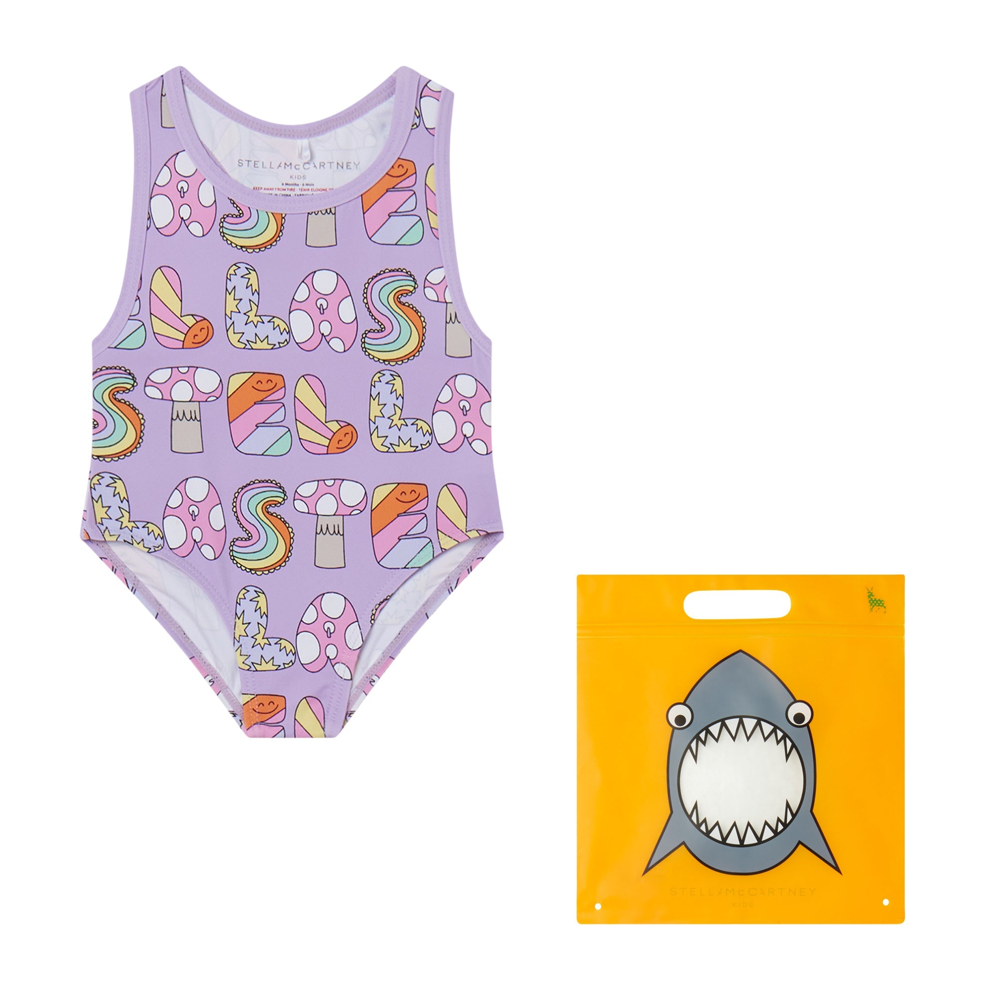 Stella McCartneyLettering Print Swimsuit8055178795489SAVANNA