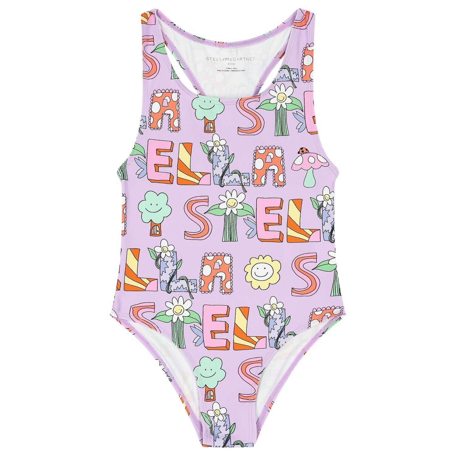 Stella McCartneyLettering Print Swimsuit8055178796950SAVANNA