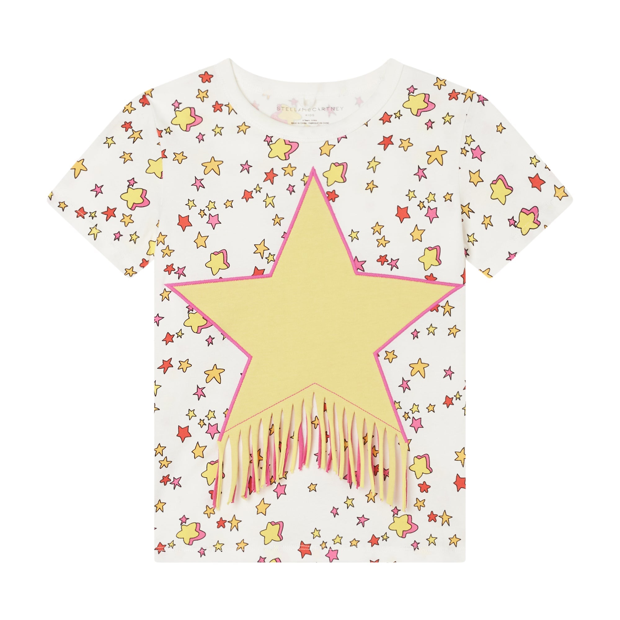 Stella McCartneyStar Graphic Fringed T-ShirtSAVANNA