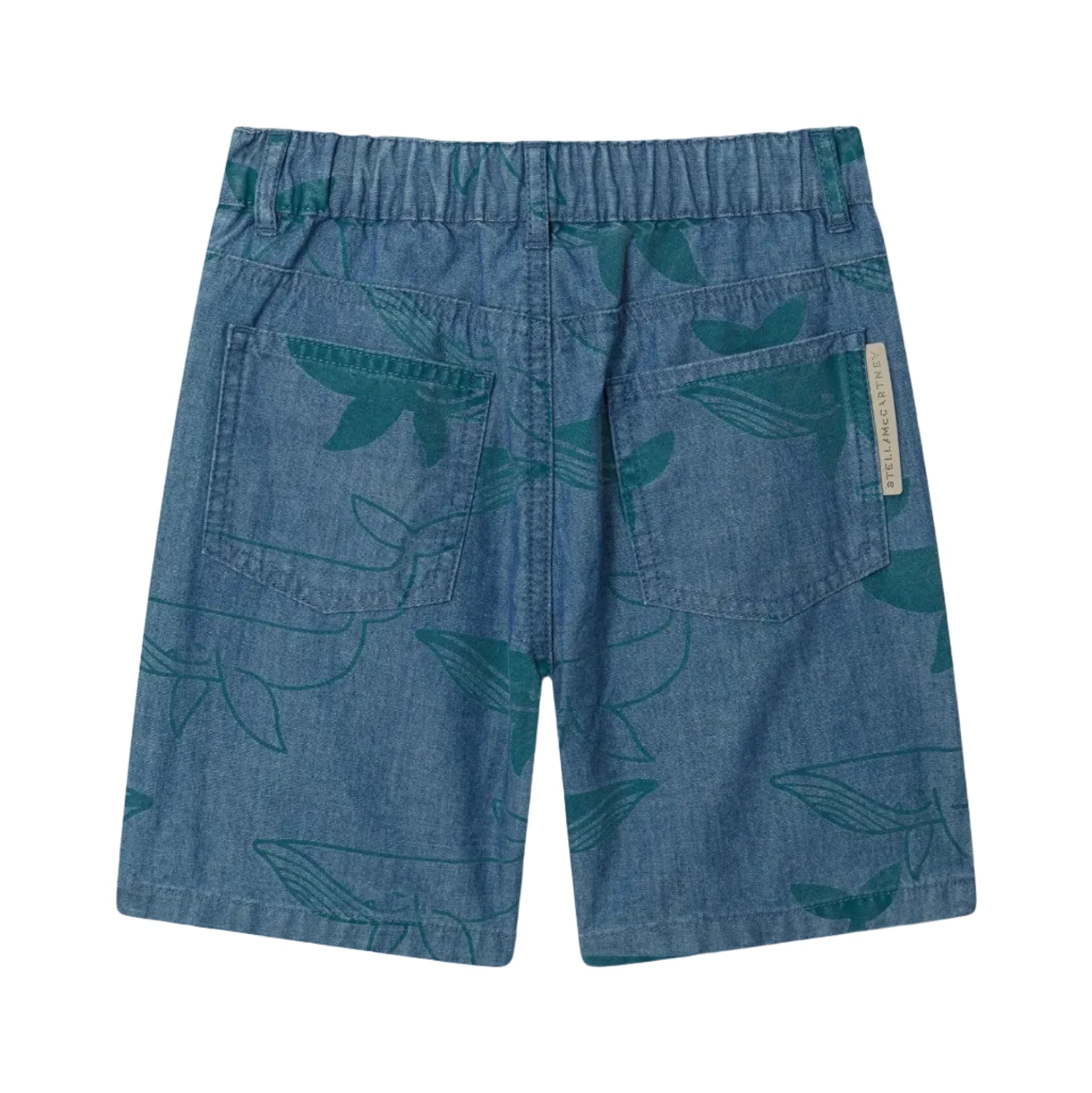 Stella McCartneyWhale Print Denim Shorts8059774251905SAVANNA