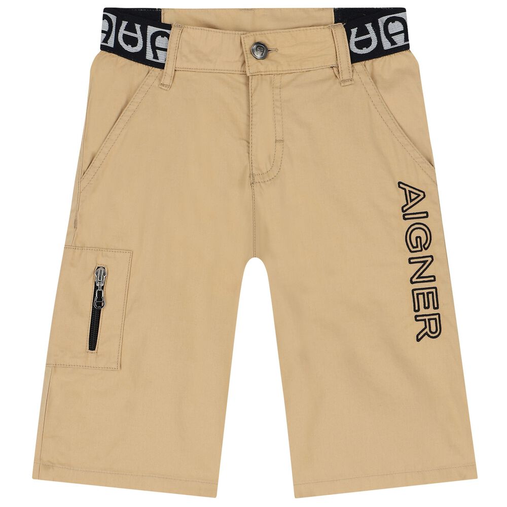 AIGNERLogo Print Shorts4062176524519SAVANNA