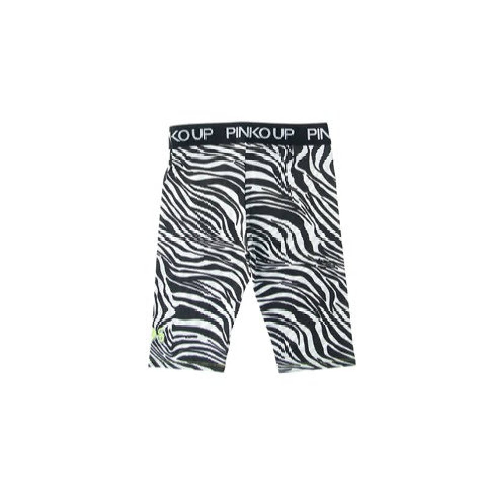 PINKOPINKO Zebra Print Biker ShortSAVANNA