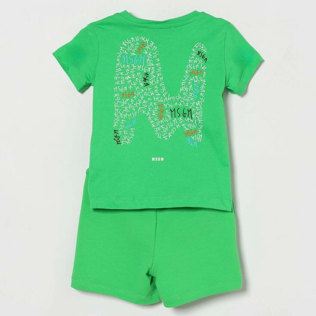 Logo Print Shorts Set