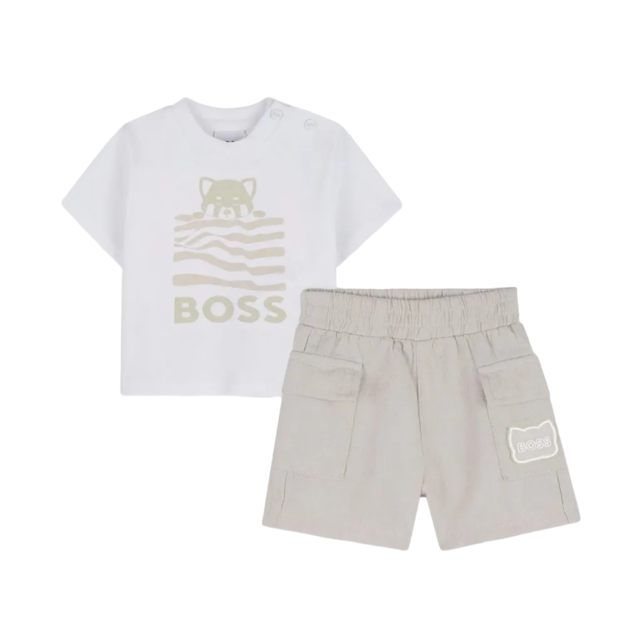 Pique Shorts Set