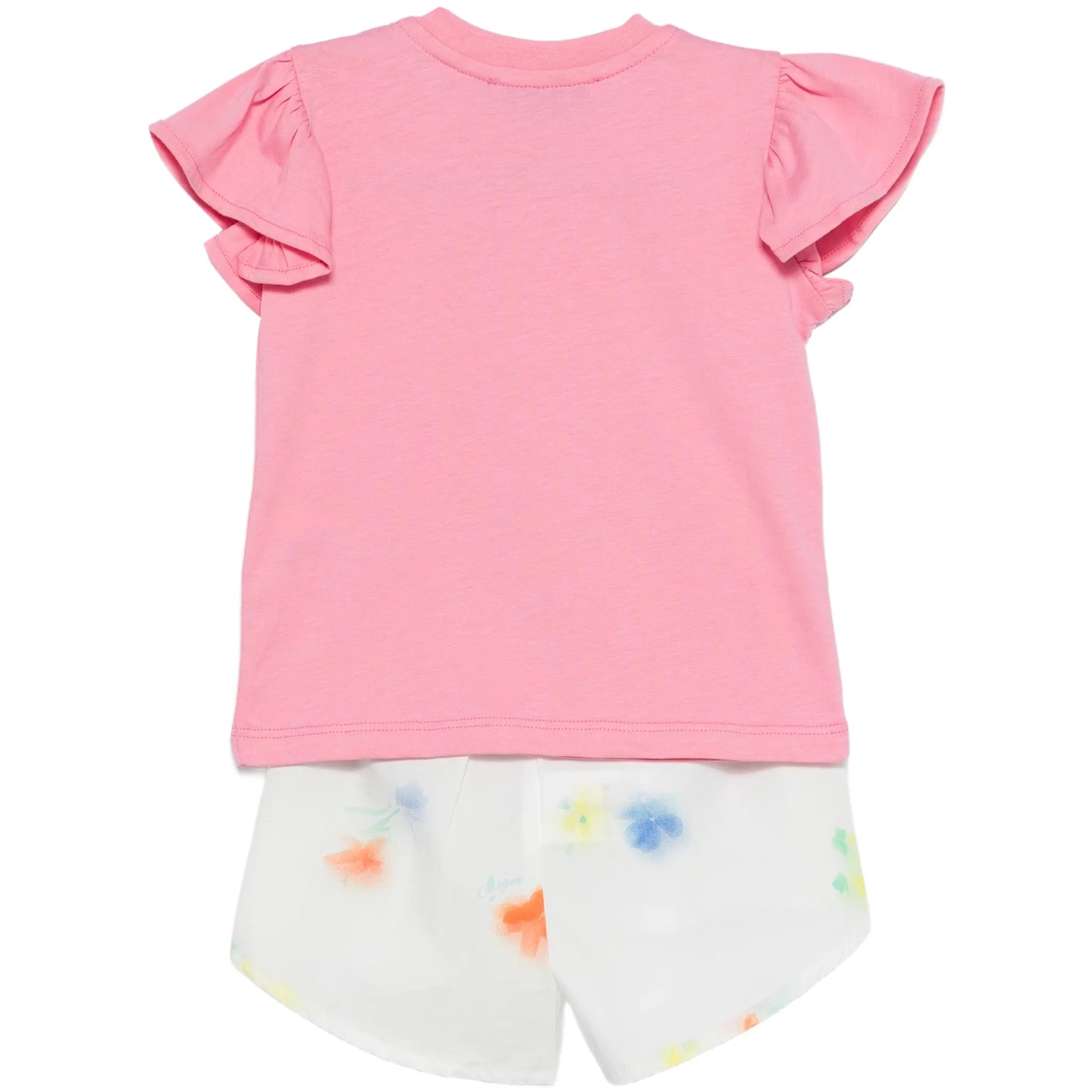 Ruffled Floral Short Set