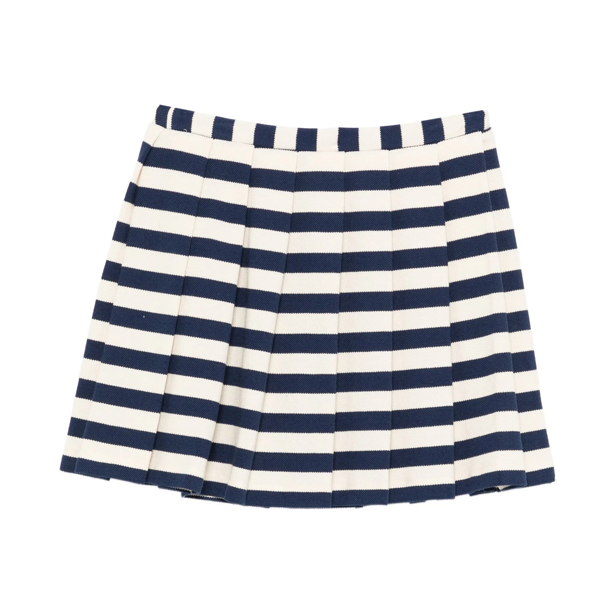 Striped Pleated Skirt