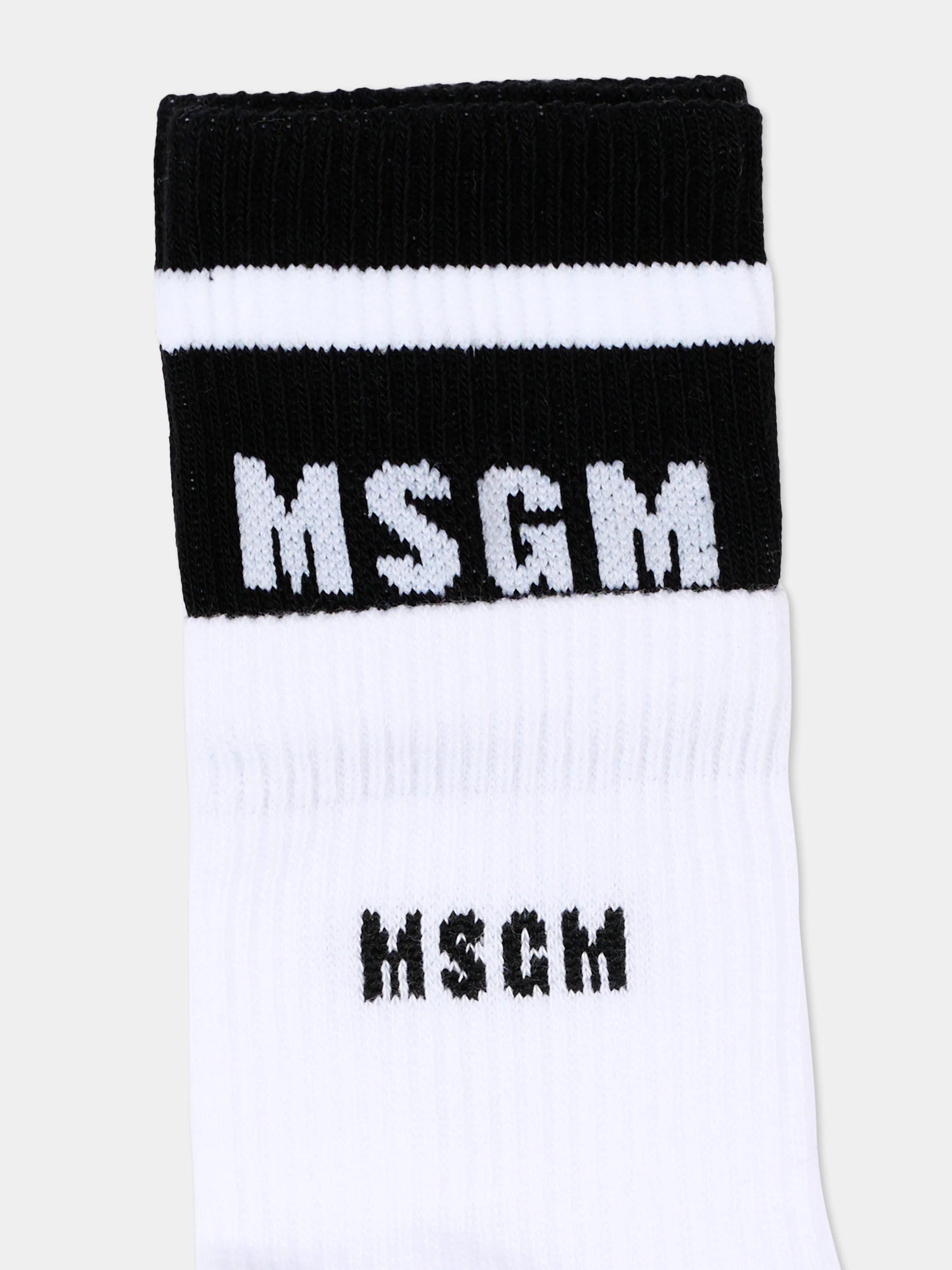 Logo Striped Socks