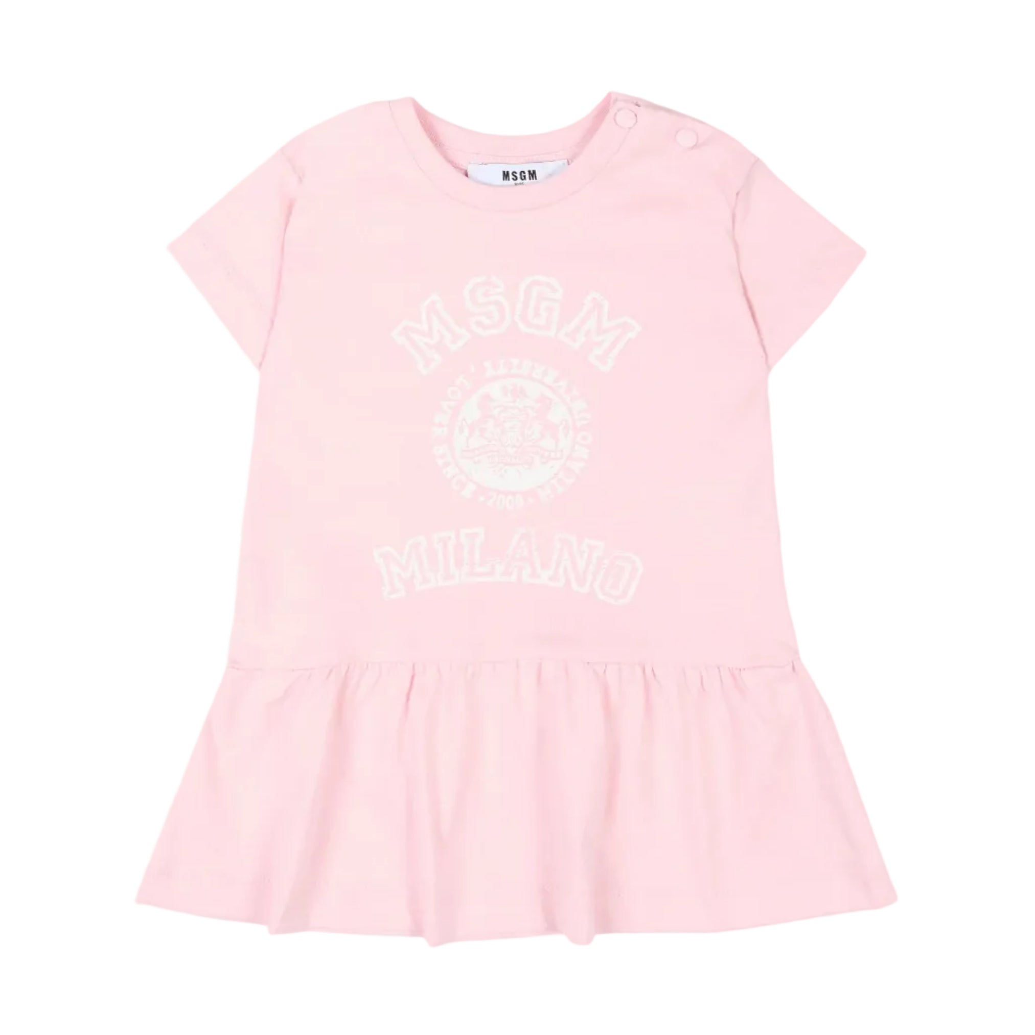 Short Sleeve Crewneck Dress