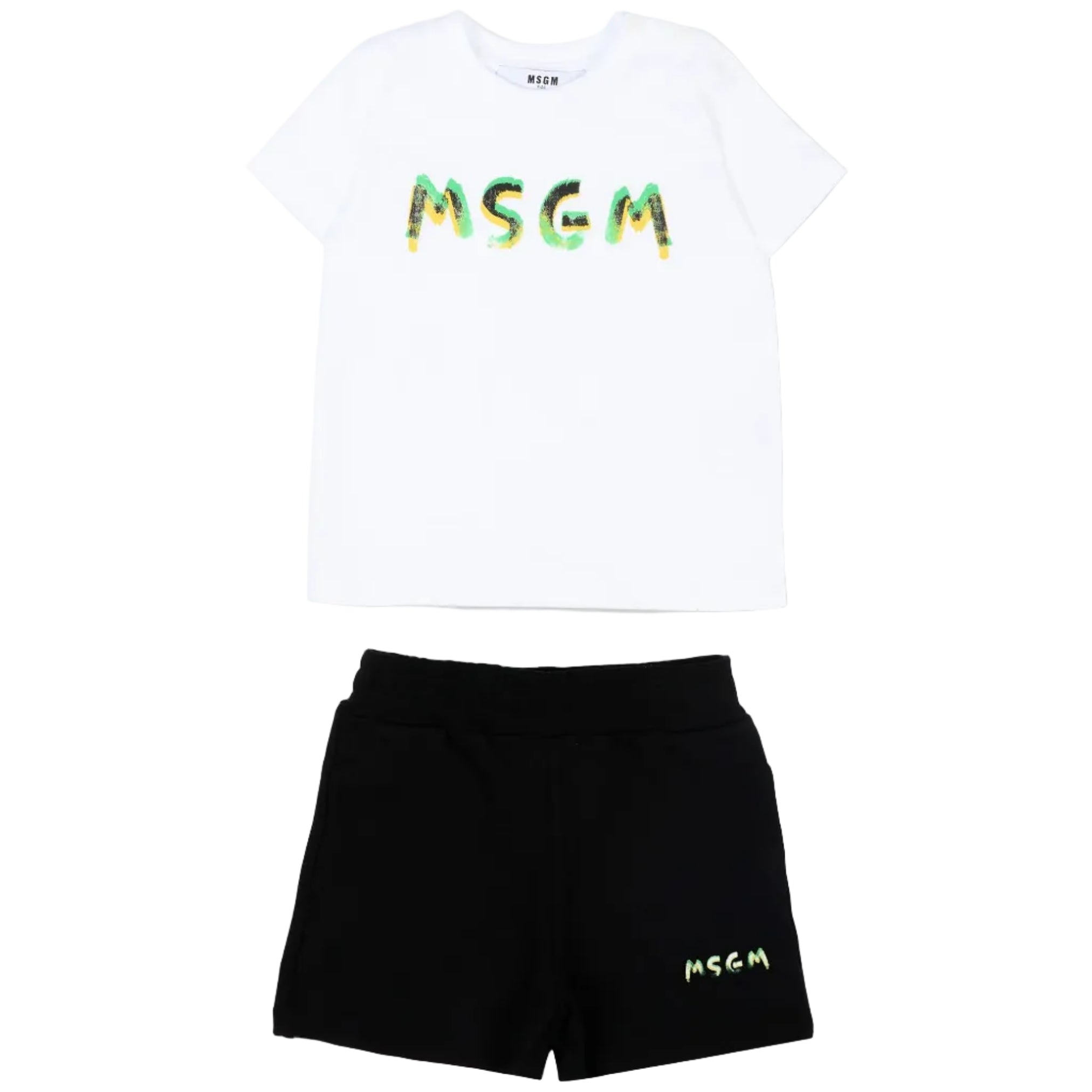 Logo Print Crewneck Short Set