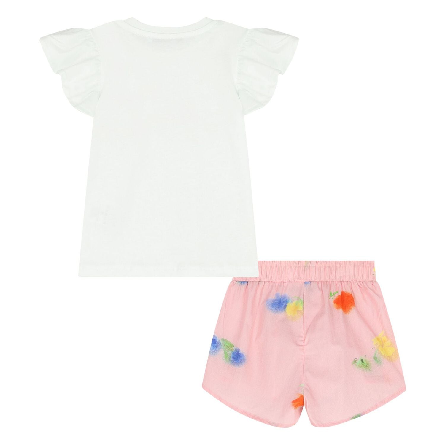 Ruffled Floral Short Set