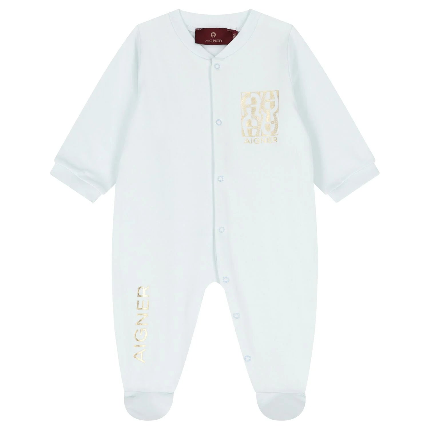 AIGNERGold Logo Romper Babygrow4062176753124SAVANNA