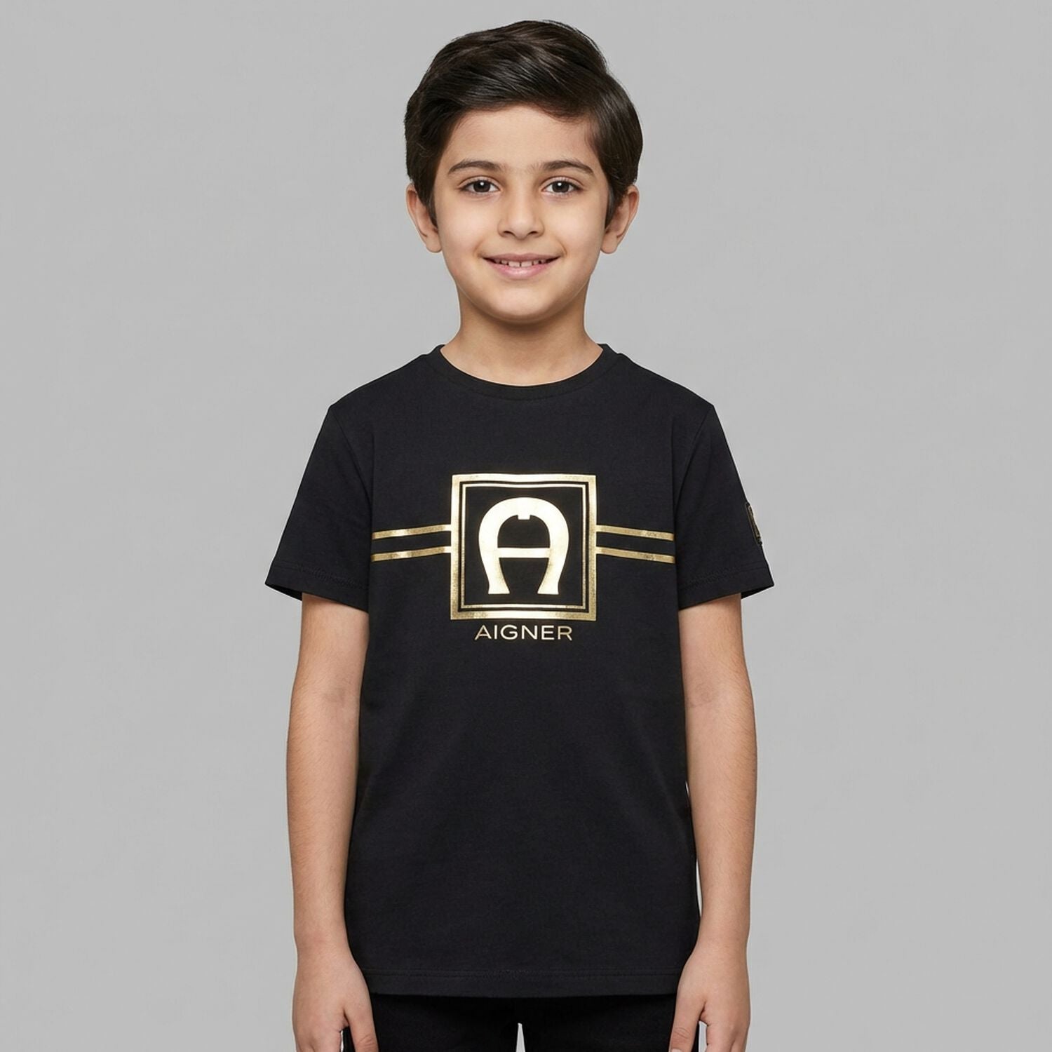 AIGNERGold Logo T-Shirt4062176848349SAVANNA