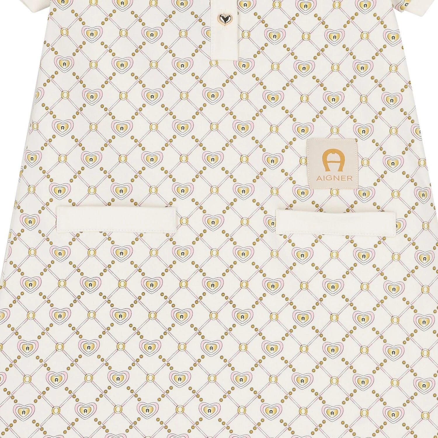 AIGNERLogo Heart Polo Collar Dress4062176767596SAVANNA