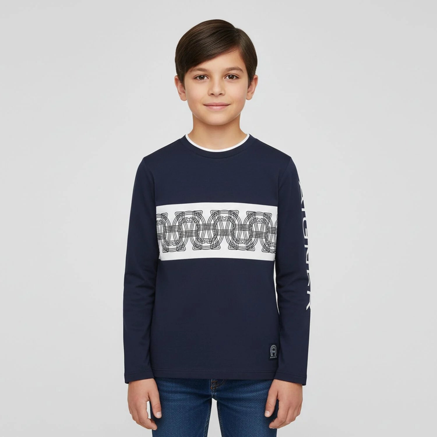 AIGNERLogo Long Sleeve T-Shirt4062176792321SAVANNA