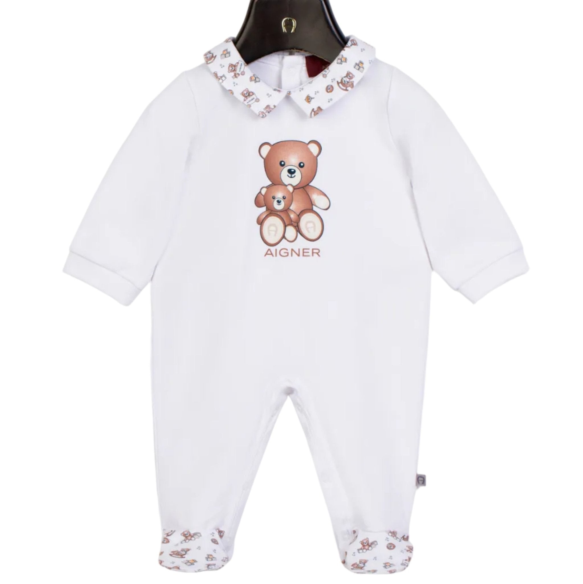 AIGNERTeddy Bear Logo Babygrow4062176838838SAVANNA