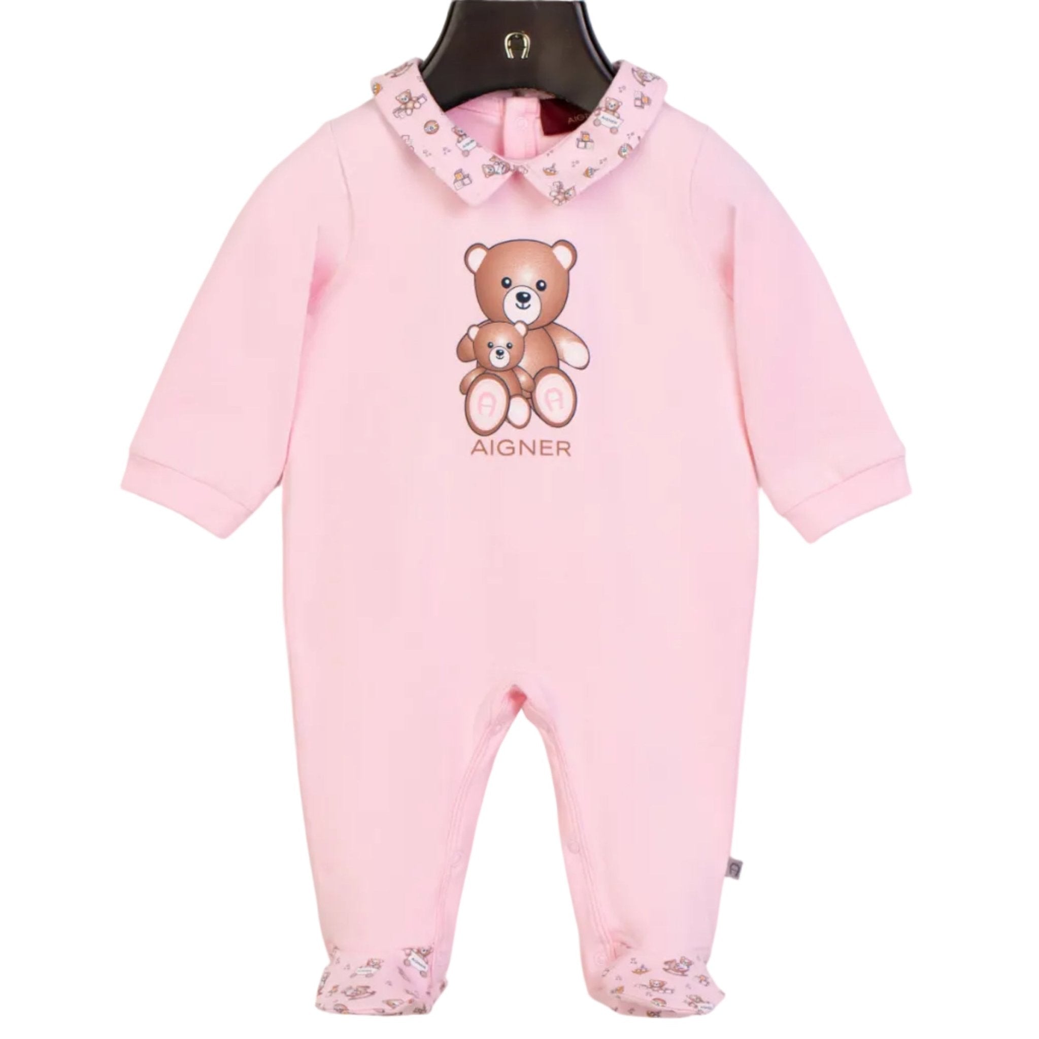 AIGNERTeddy Bear Logo Babygrow4062176838913SAVANNA