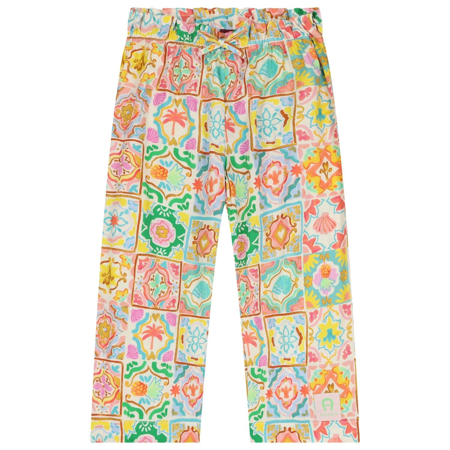 AIGNERTile Print Trousers4062176862581SAVANNA