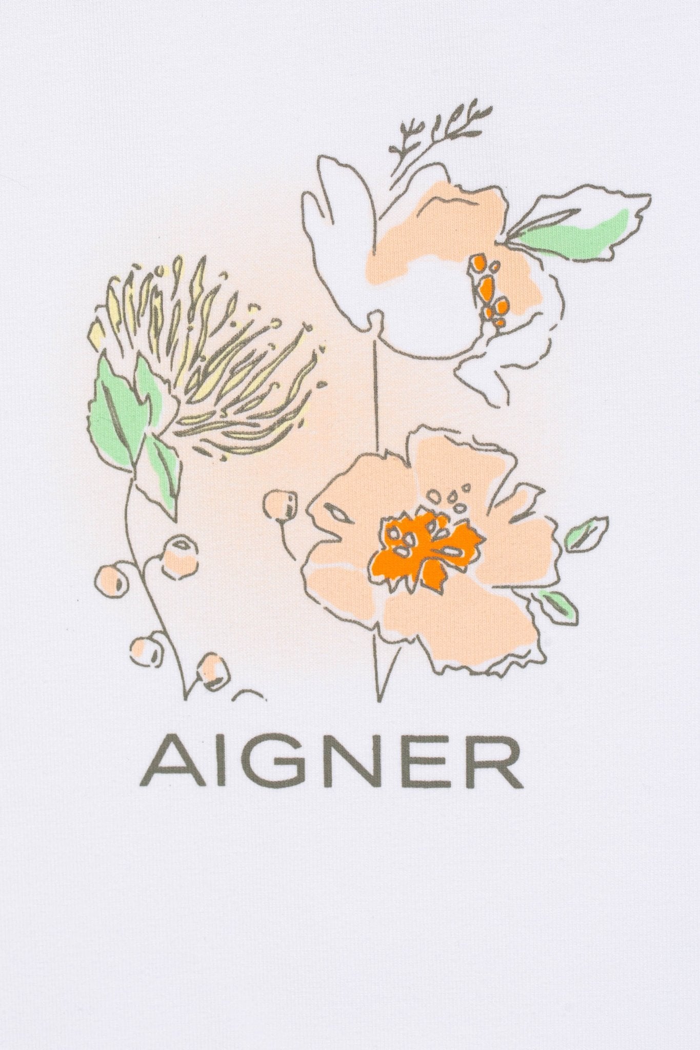 AIGNERTulle Floral Print T-Shirt4062176874119SAVANNA