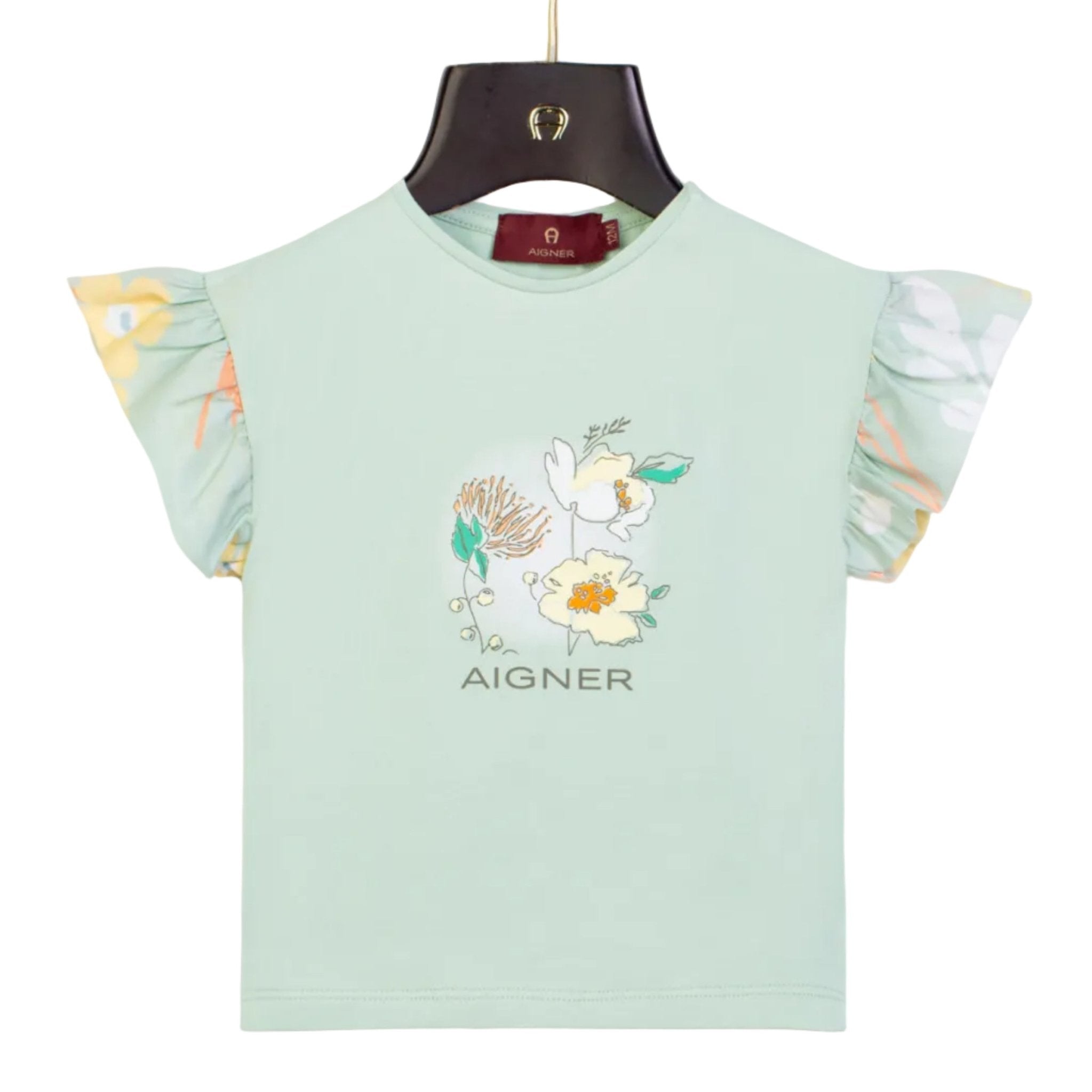 AIGNERTulle Floral Print T-Shirt4062176874164SAVANNA