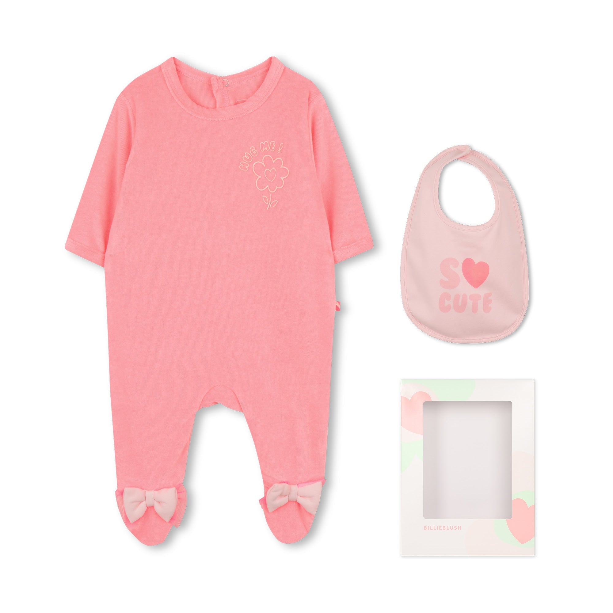 BillieblushBow Detail Babygrow Set3617165956119SAVANNA