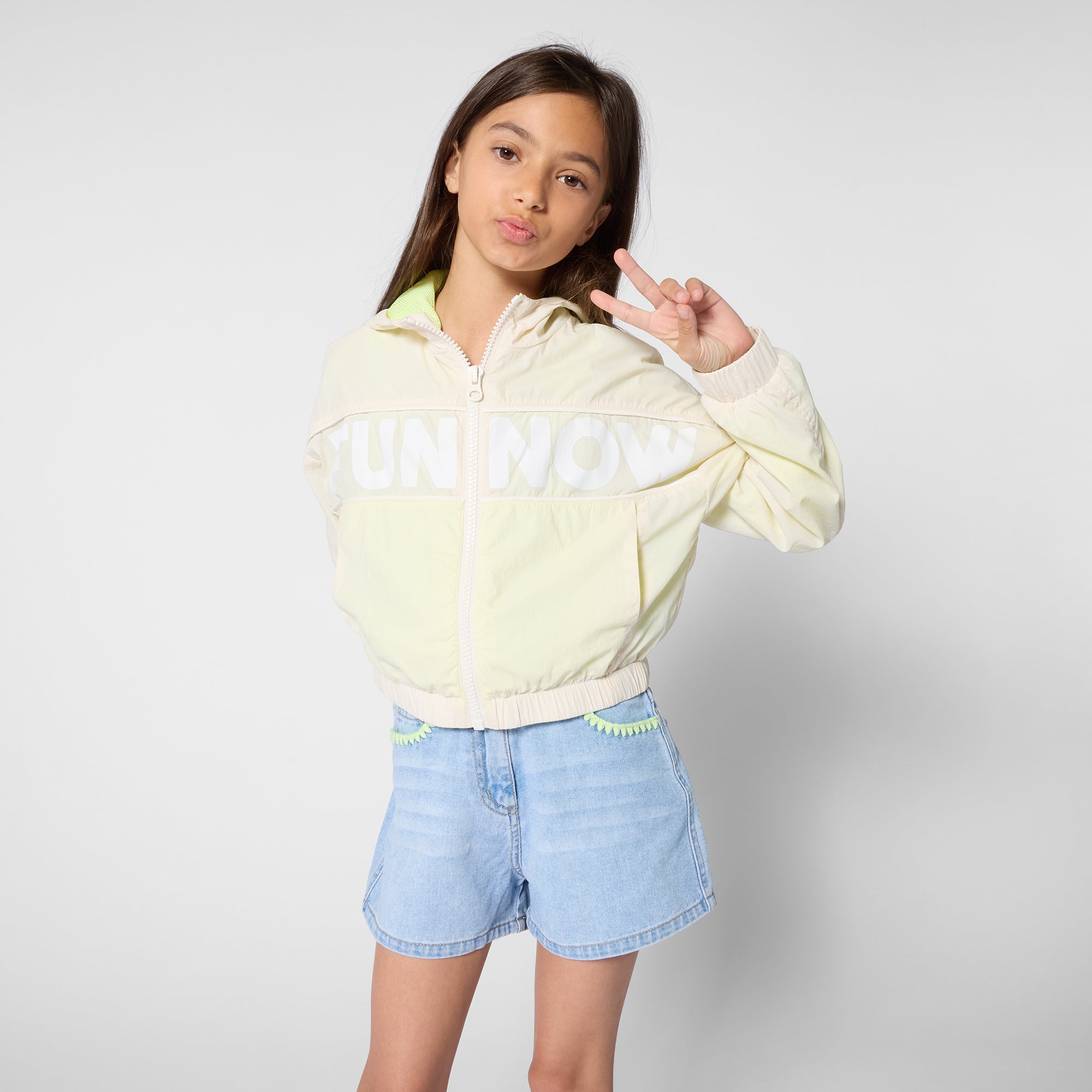 BillieblushEmbroidered Denim ShortsSAVANNA