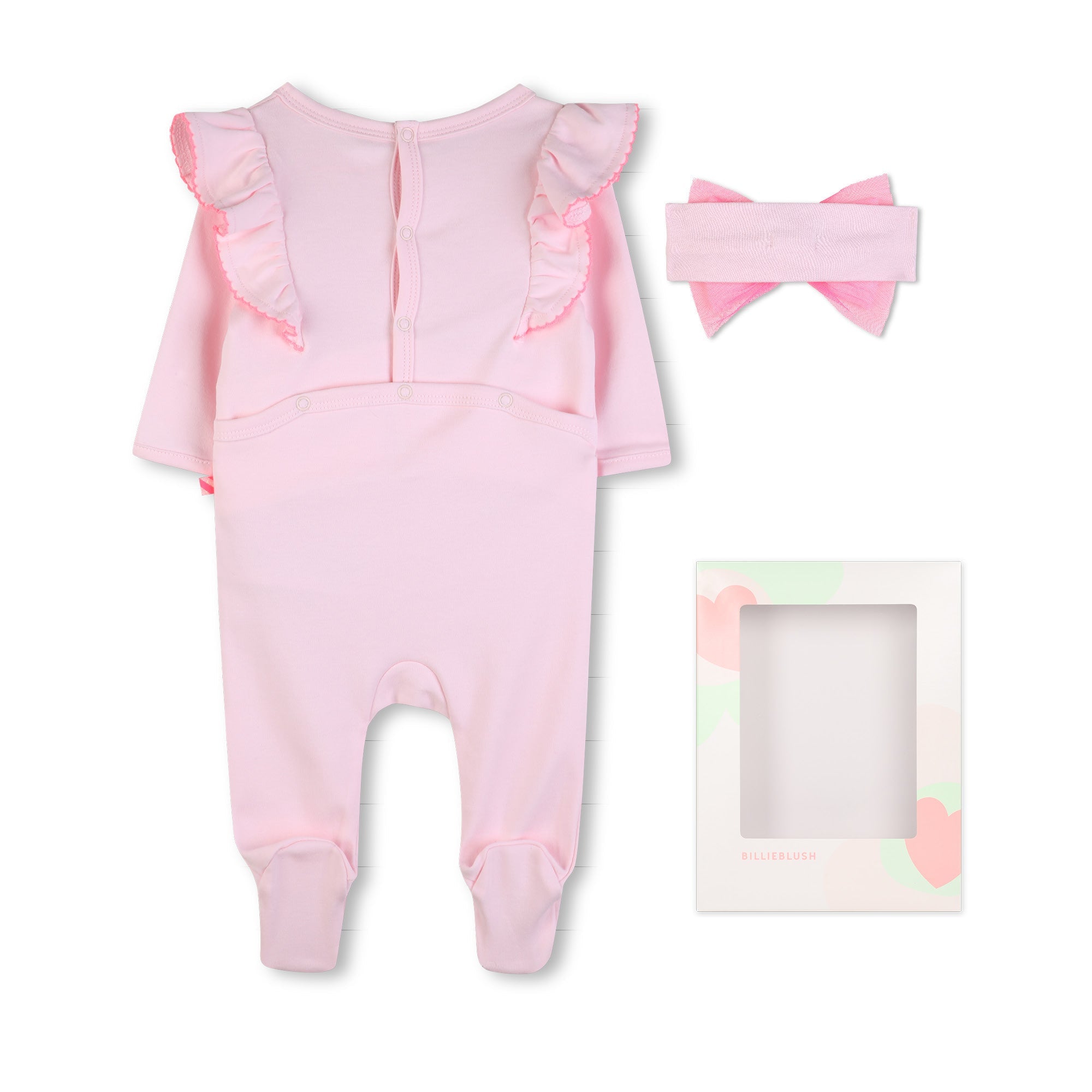 BillieblushRuffled Strawberry Motif Babygrow Set3617165956126SAVANNA