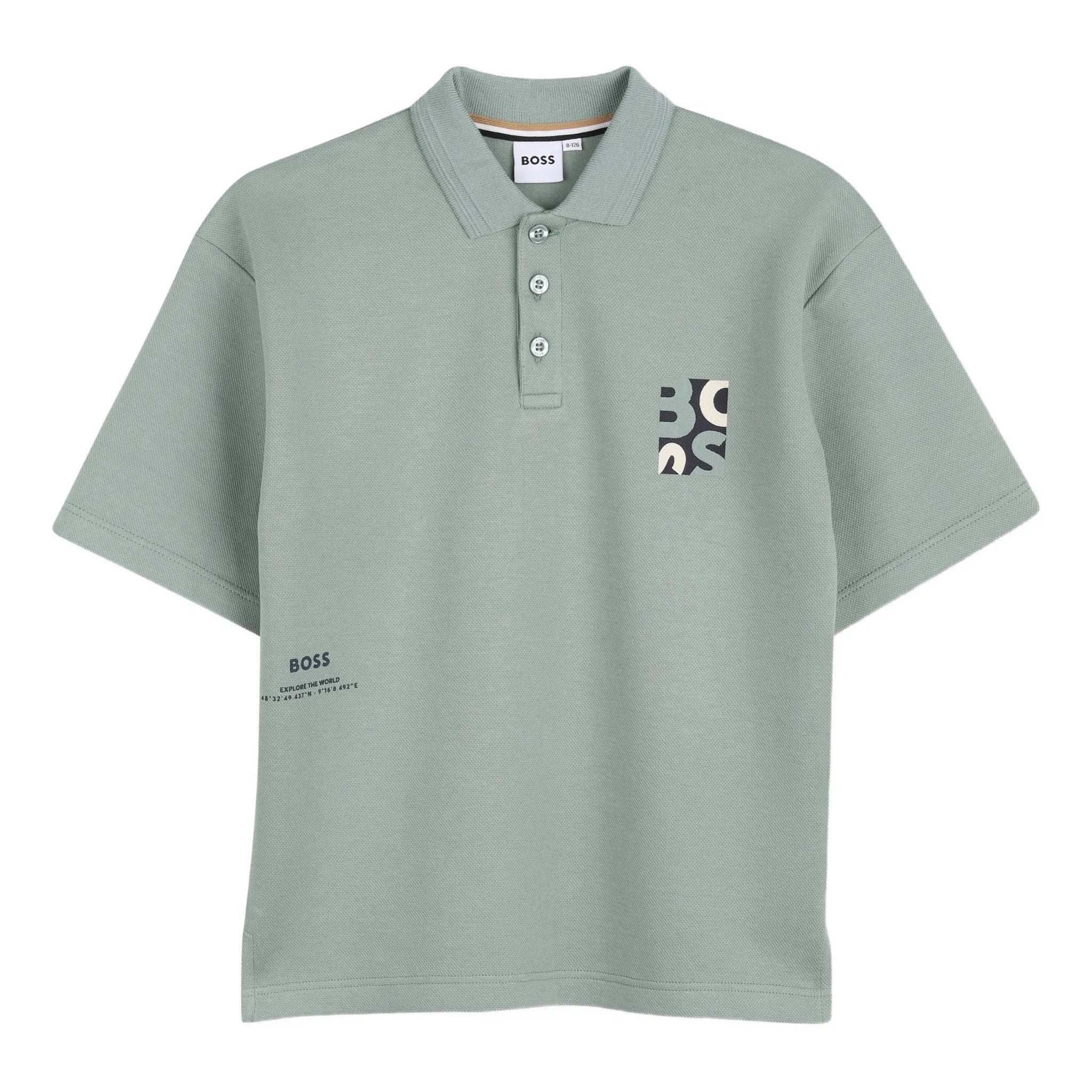 BossAbstract Logo Polo Shirt3617165906107SAVANNA