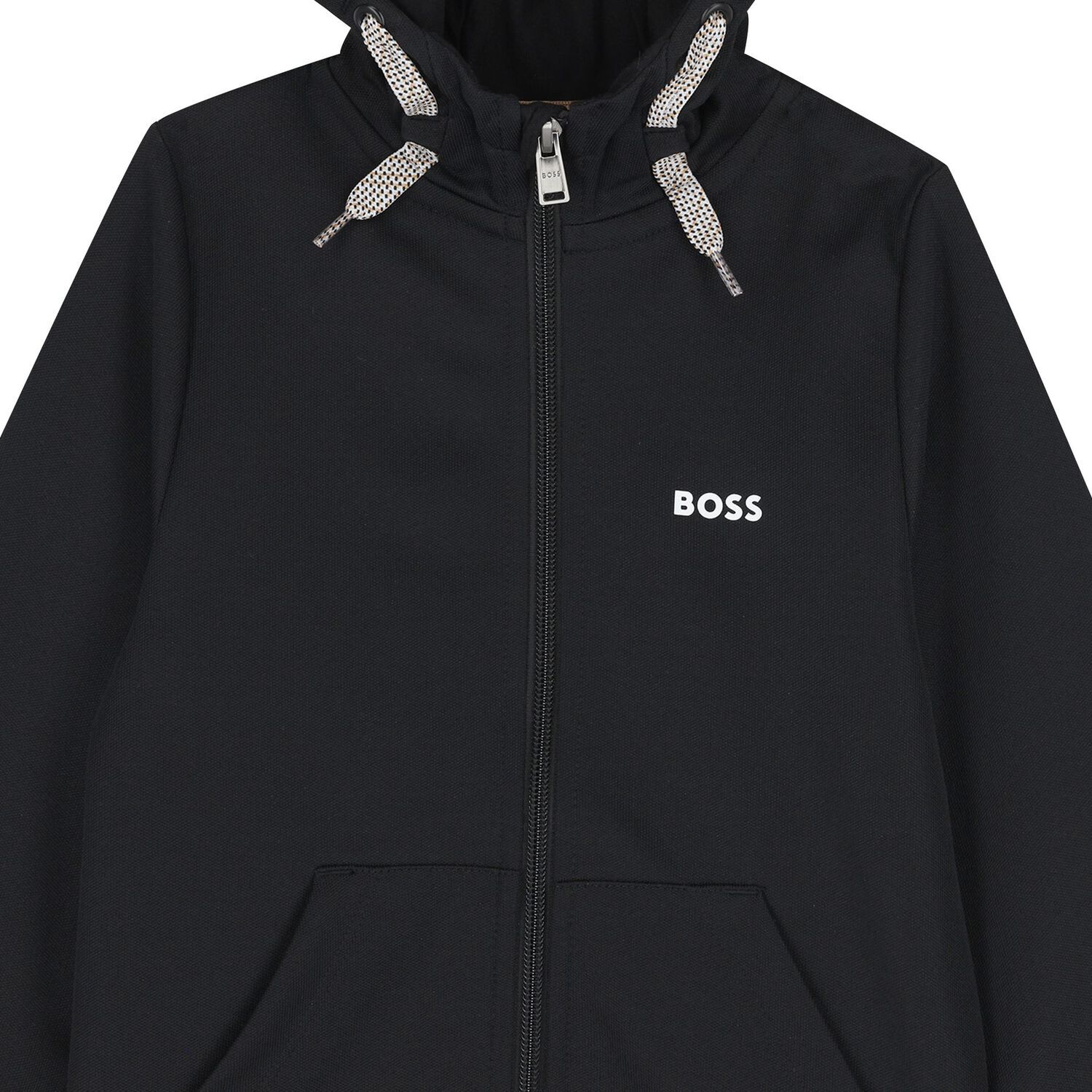 BossLogo Hooded Zip Up Top3617165568442SAVANNA