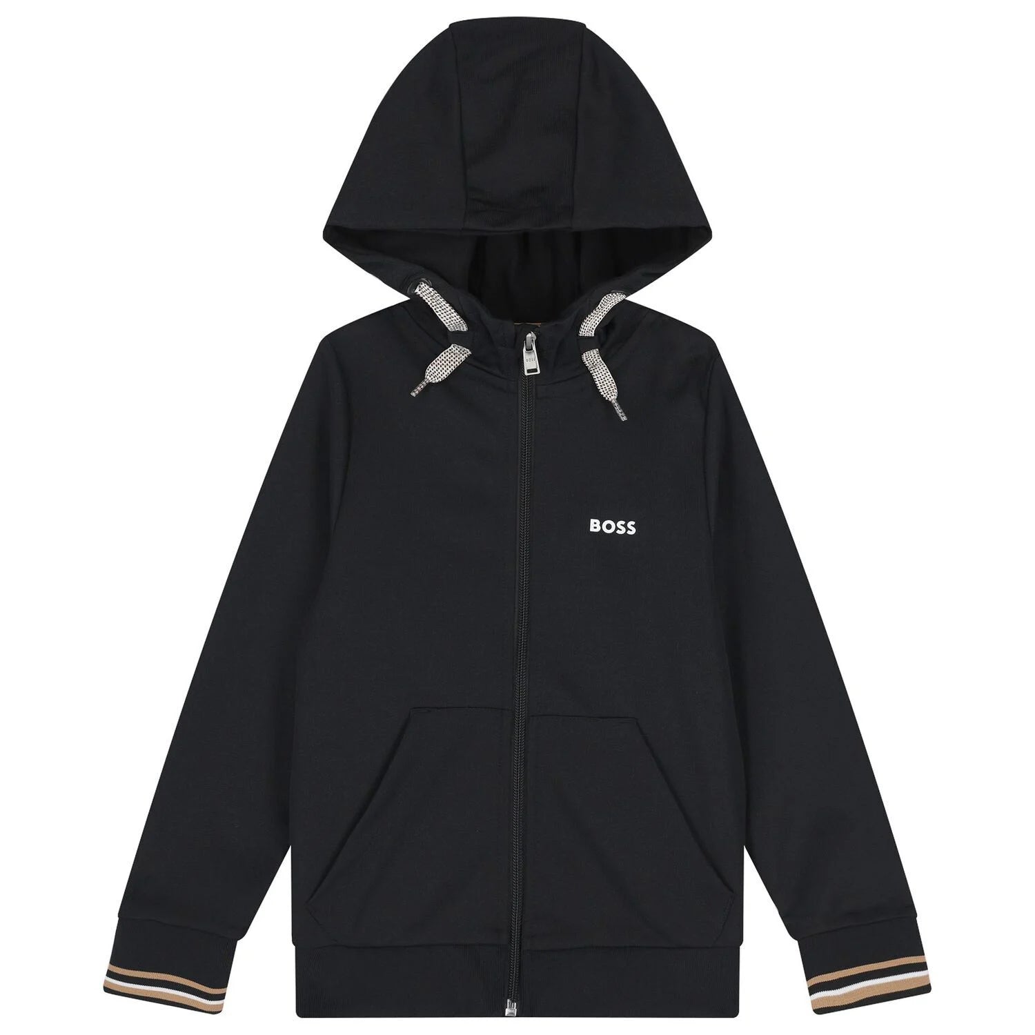 BossLogo Hooded Zip Up Top3617165568442SAVANNA