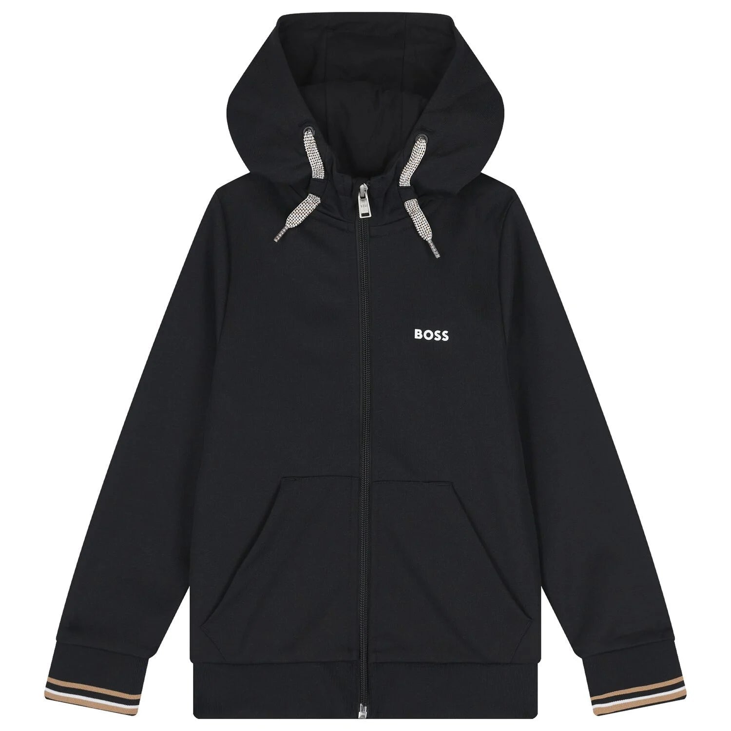 BossLogo Hooded Zip Up Top3617165568442SAVANNA