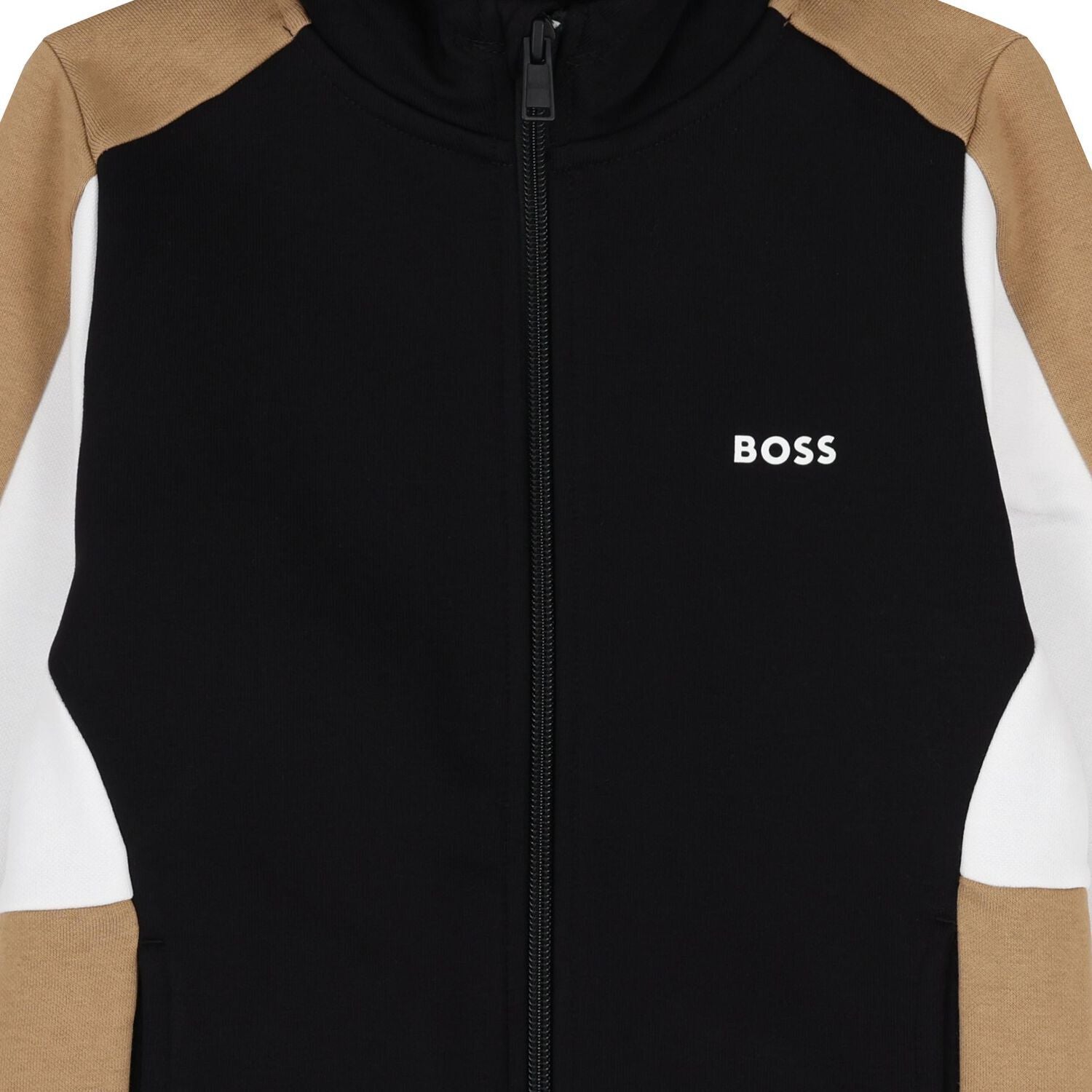 BossLogo Hooded Zip Up Top3617165740268SAVANNA