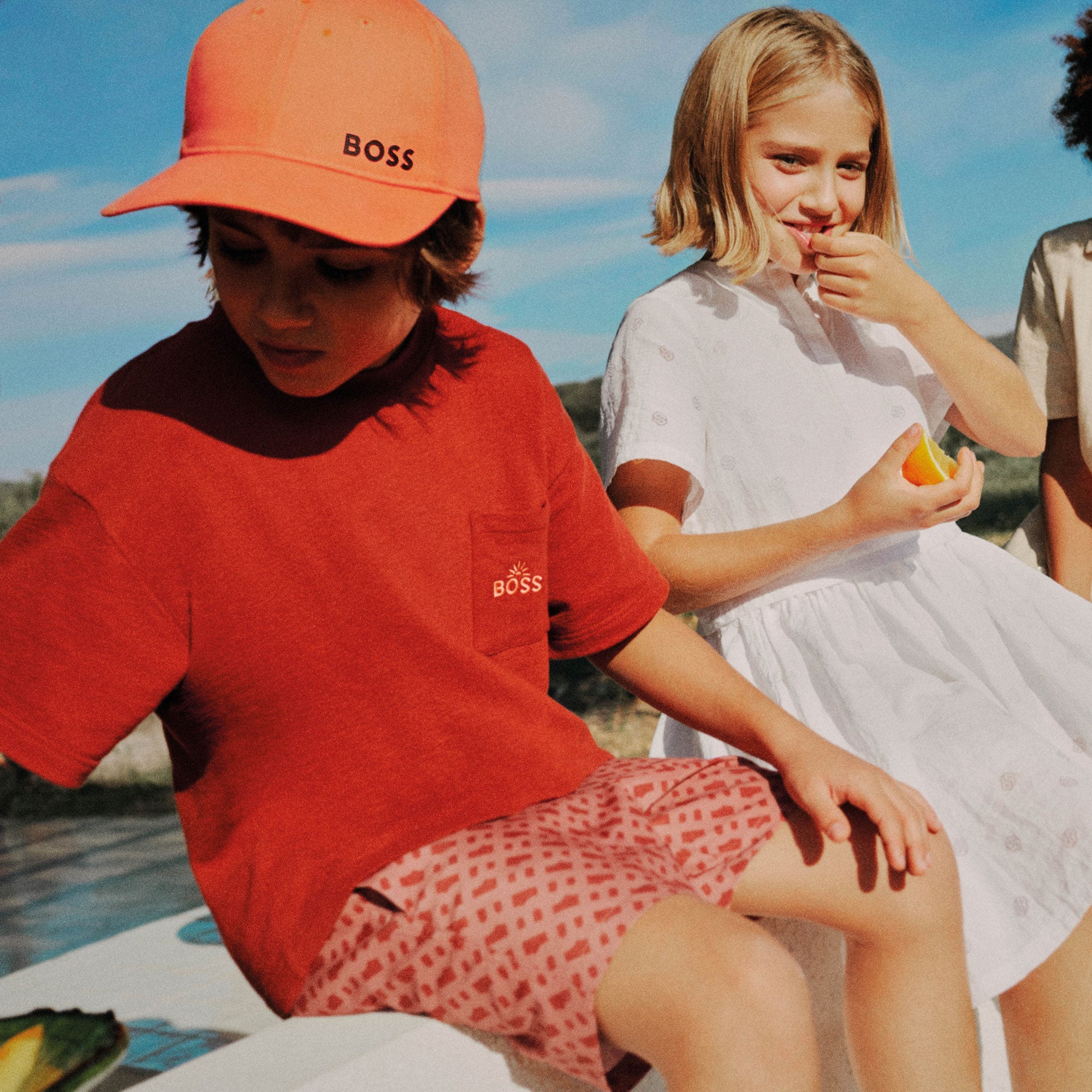 BossLogo Print T-Shirt3617165285240SAVANNA