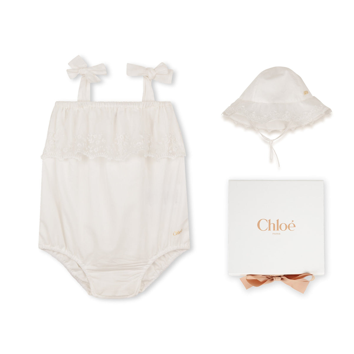 CHLOÉBabygrow Bow Lace Set3617165832581SAVANNA