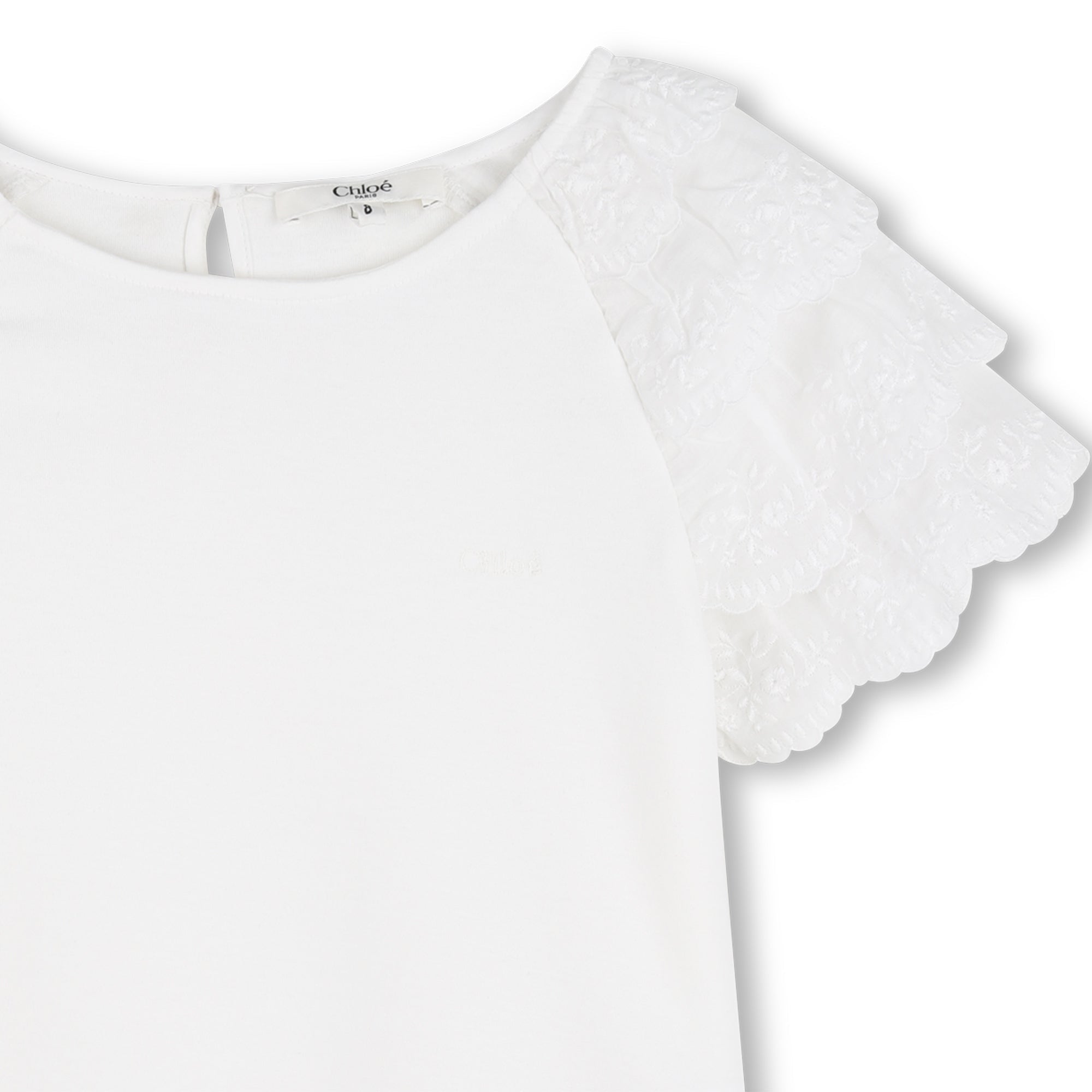 CHLOÉEmbroidered Sleeves T-Shirt3617165833939SAVANNA