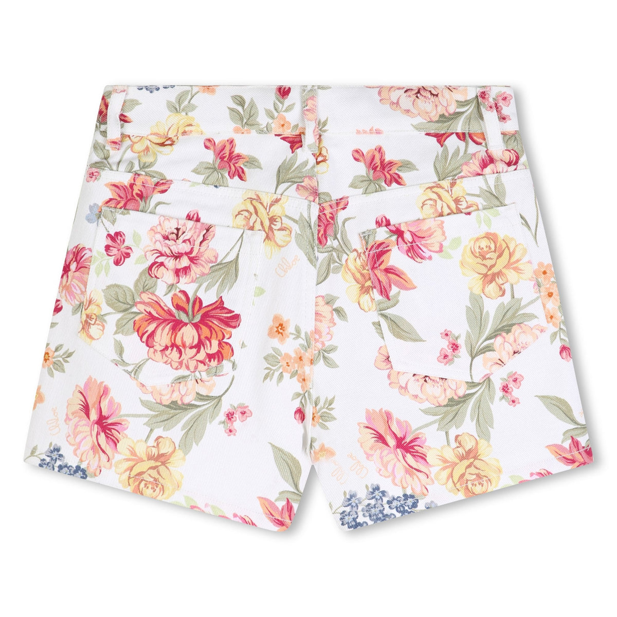 CHLOÉFloral Charm Denim ShortsSAVANNA