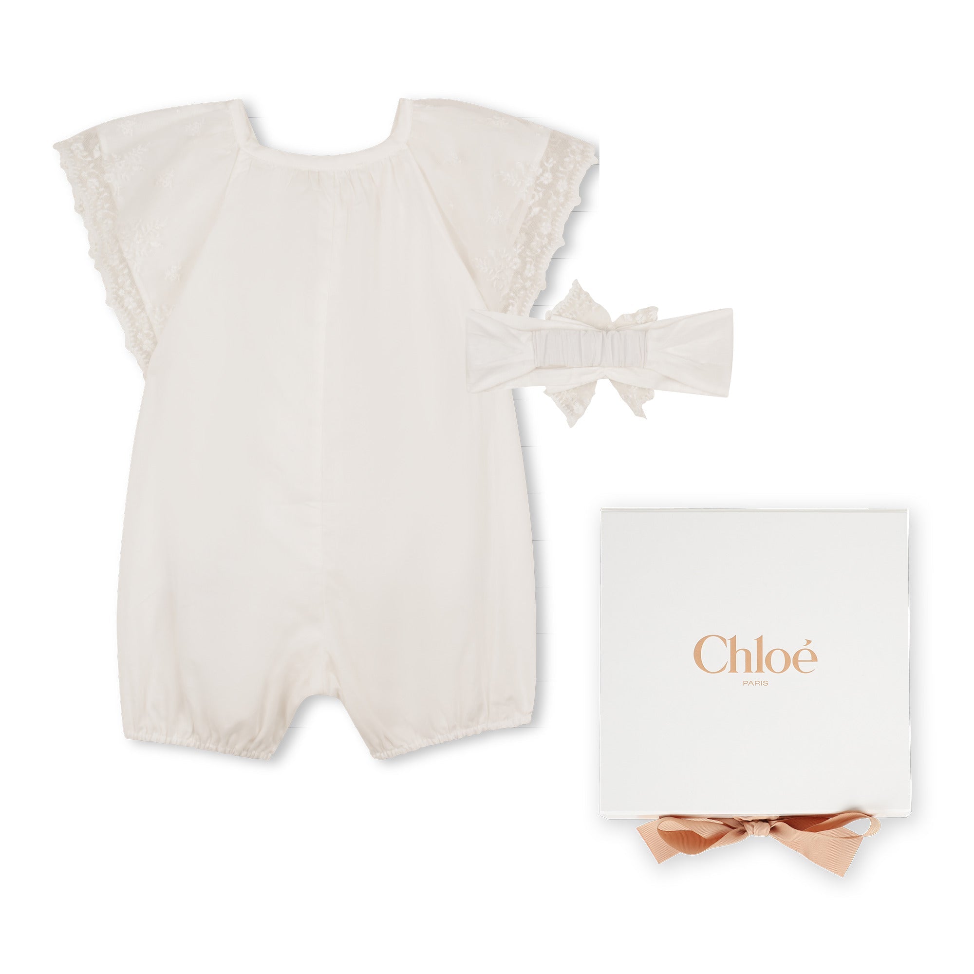 CHLOÉLace Trim Playsuit3617165833212SAVANNA