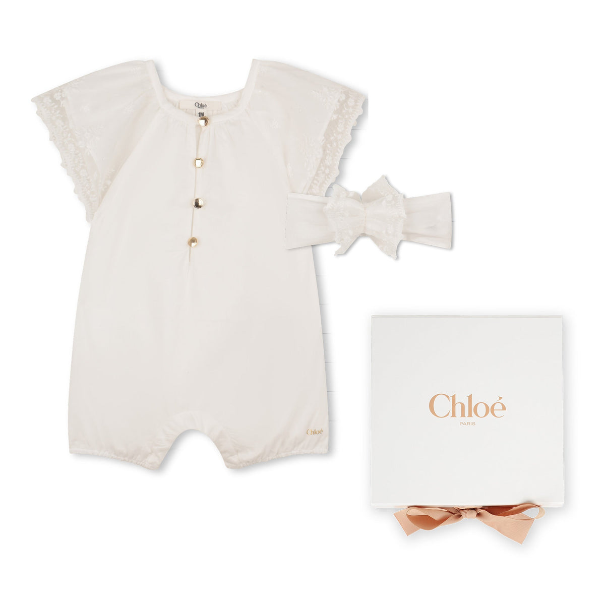 CHLOÉLace Trim Playsuit3617165833212SAVANNA