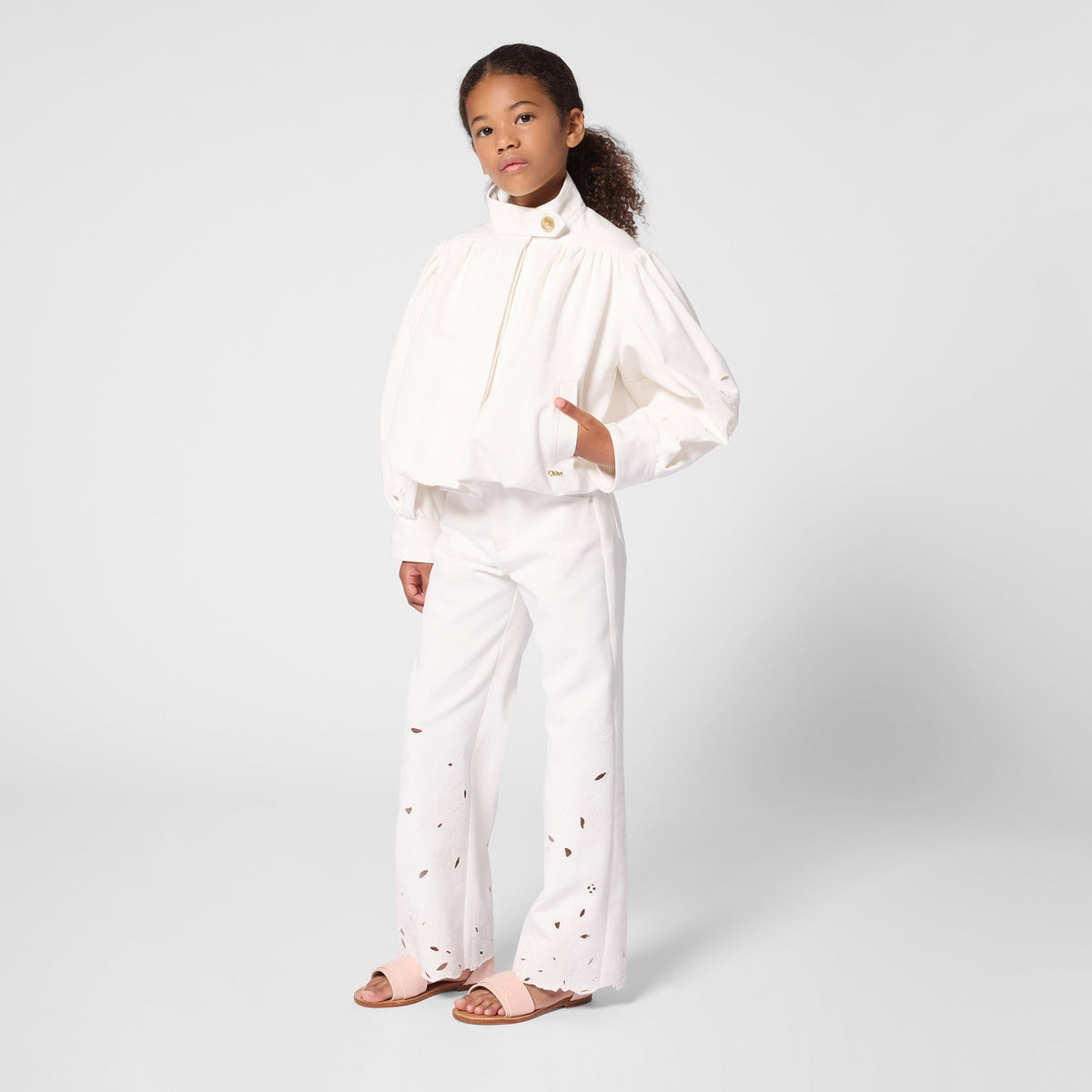 CHLOÉLaser Waist Trousers3617165880704SAVANNA