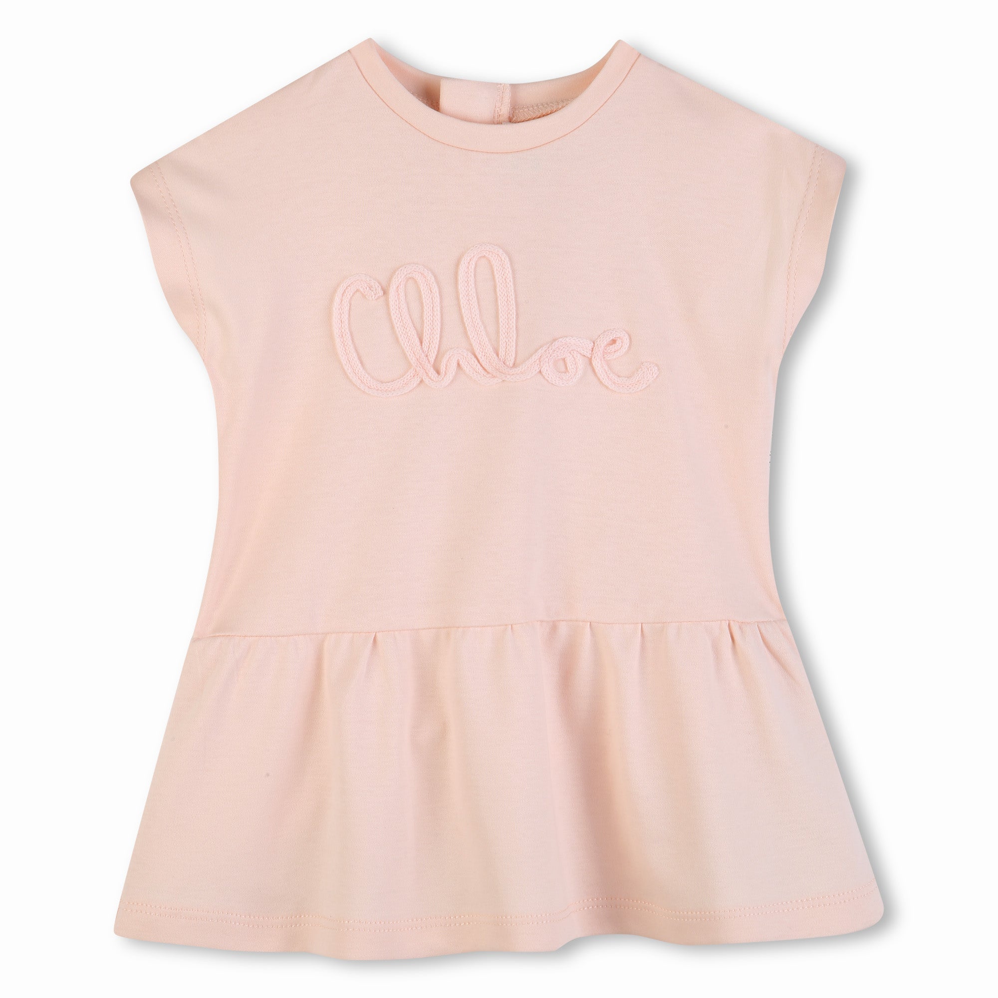 CHLOÉLogo Embroidered Ruffled Dress3617165999000SAVANNA