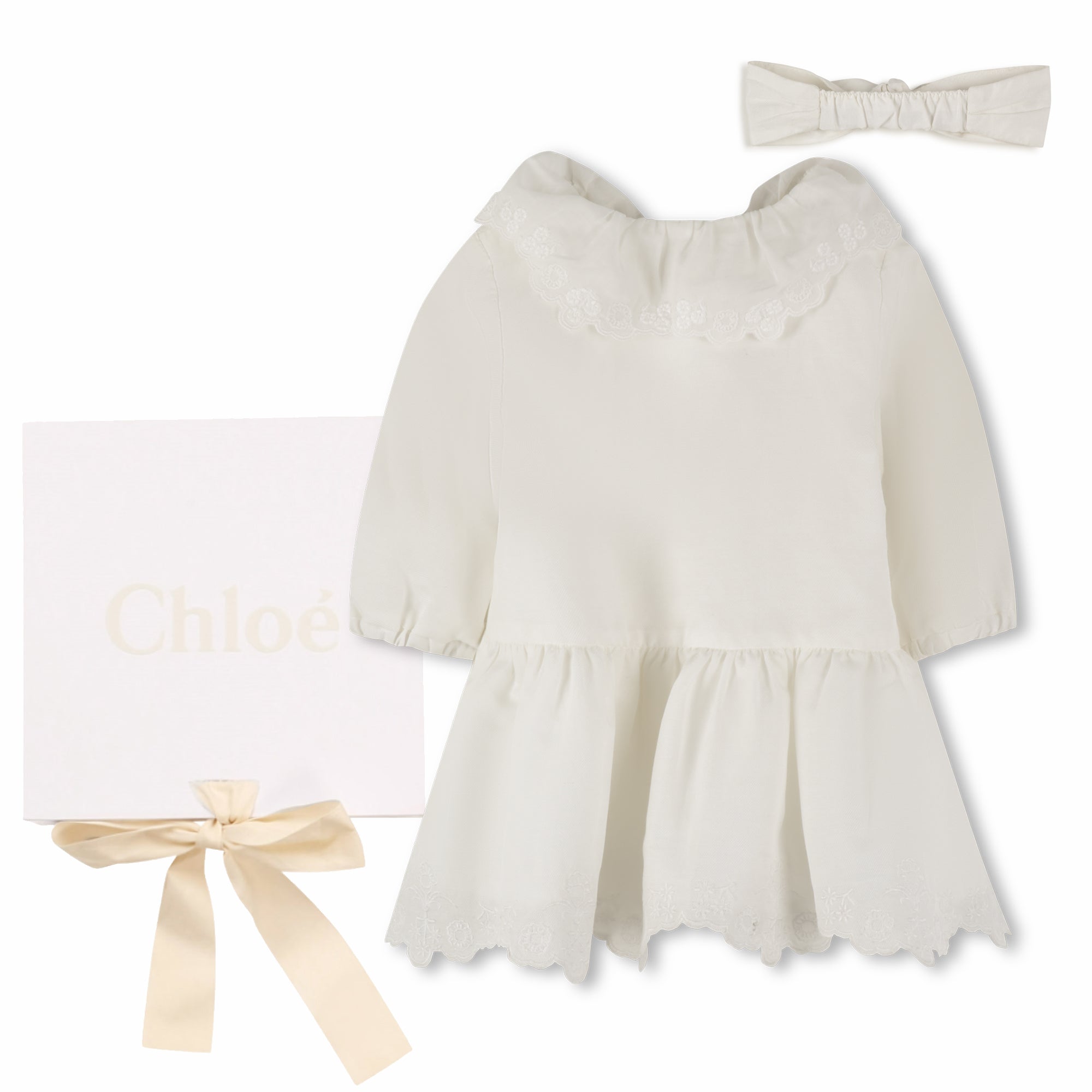 CHLOÉLogo Ruffled Dress3617165608605SAVANNA