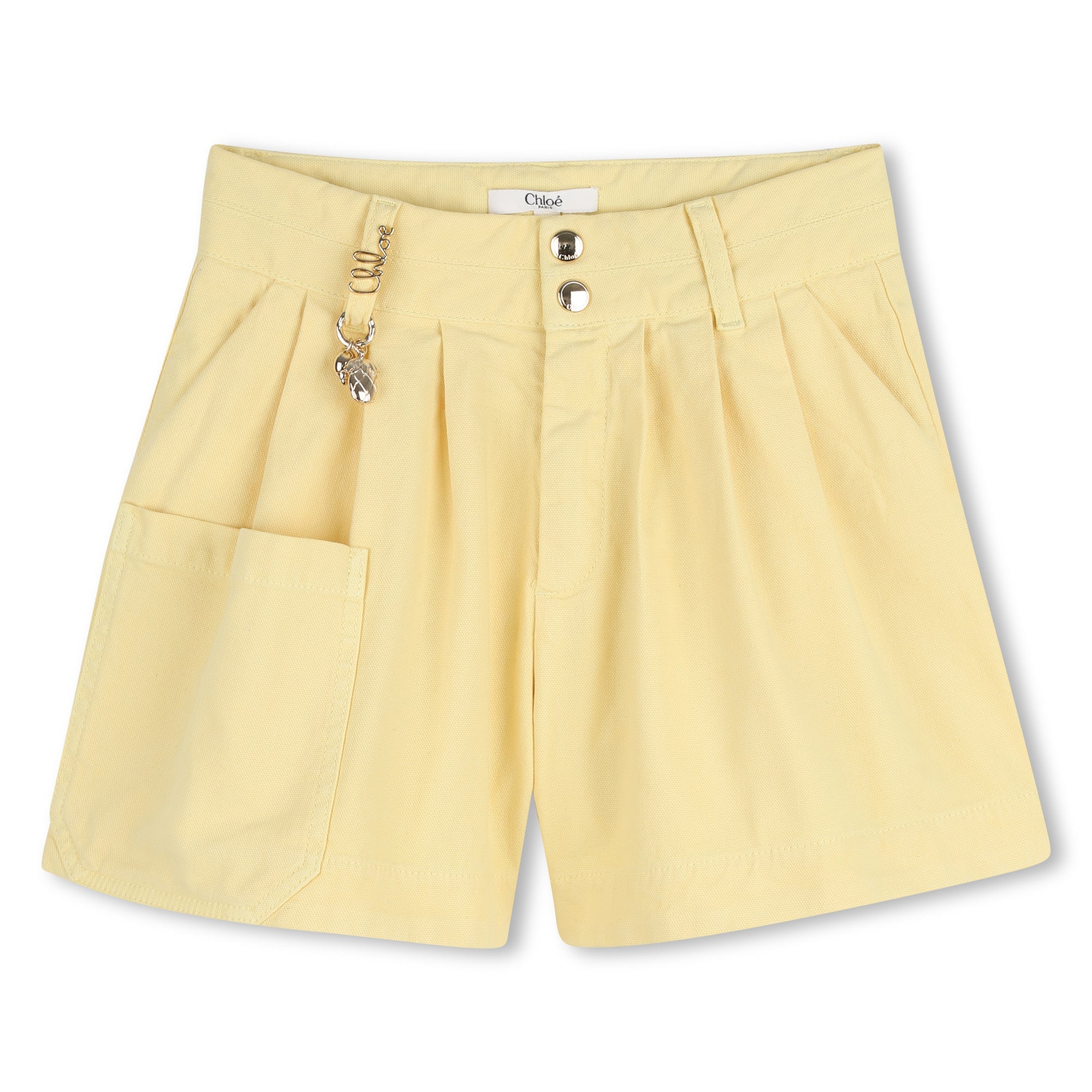 CHLOÉPleated Charm Detail Shorts3617165797309SAVANNA