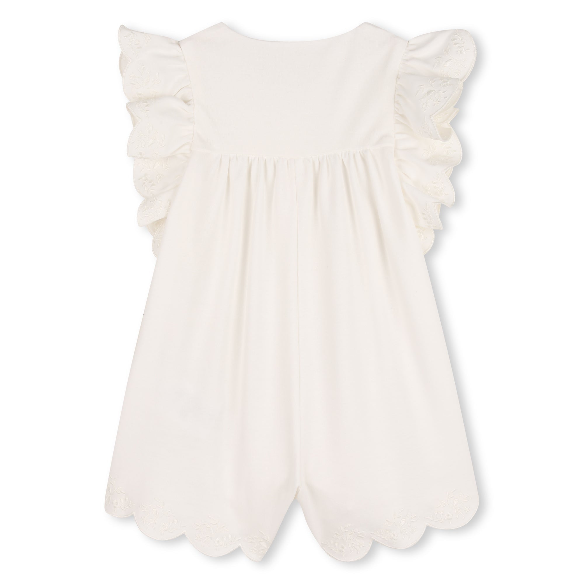CHLOÉRuffled Scallop Trim Romper3617165999246SAVANNA