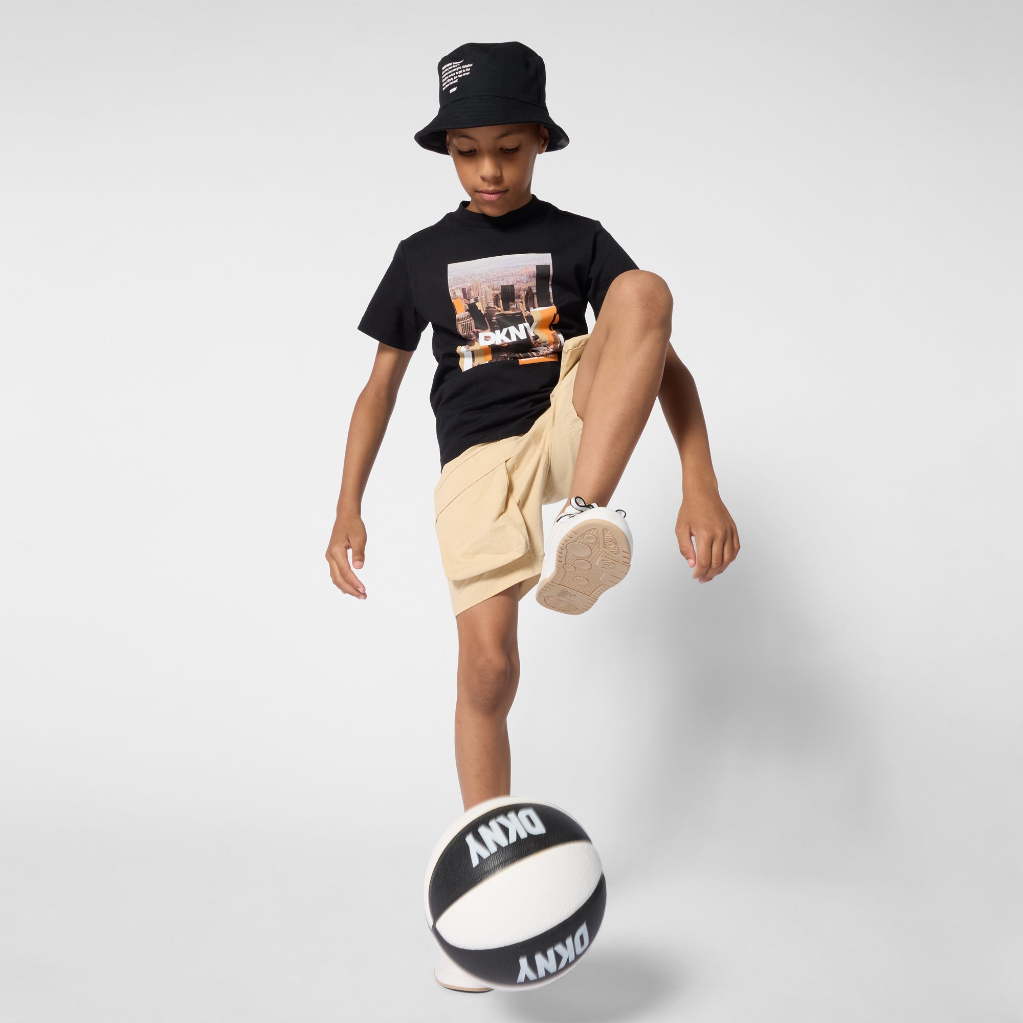 DKNYLeather Laced TrainersSAVANNA